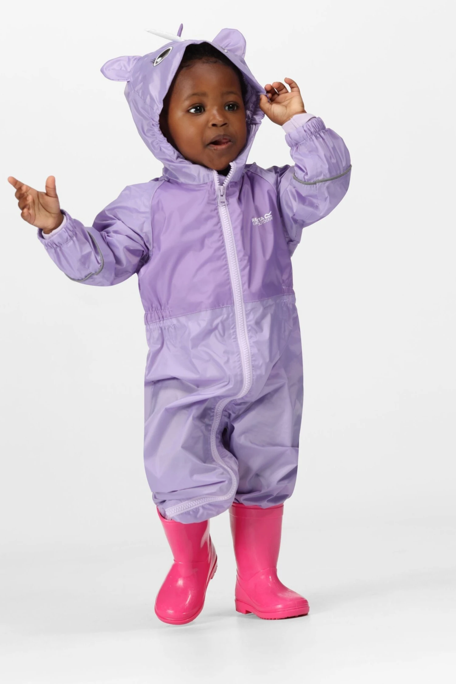 Regatta Purple Charco Waterproof Puddlesuit