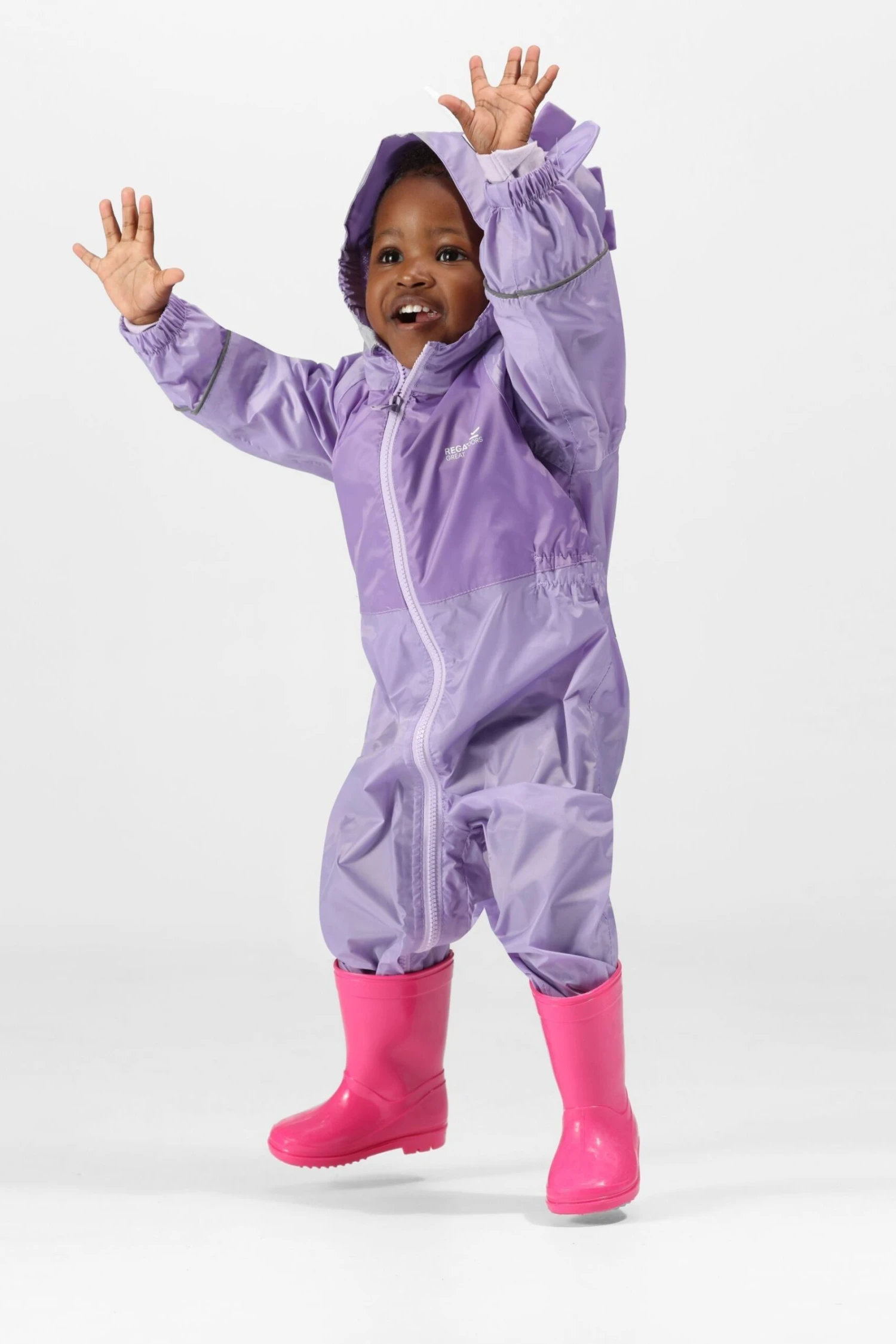 Regatta Purple Charco Waterproof Puddlesuit - Image 2