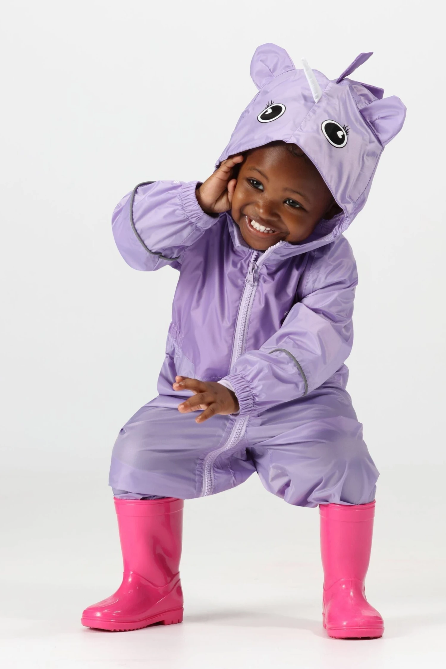 Regatta Purple Charco Waterproof Puddlesuit - Image 3