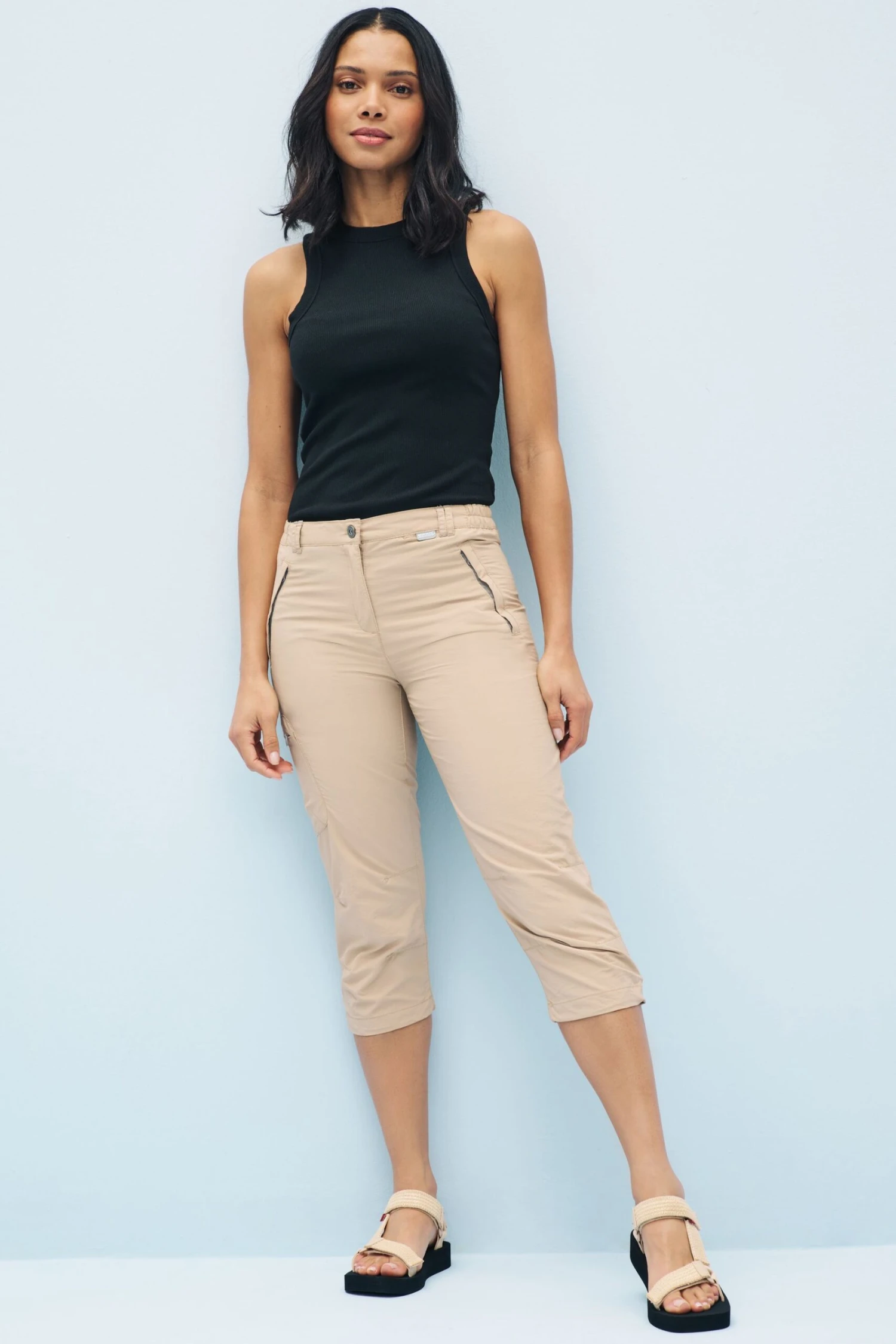 Regatta Chaska II Cream Capri Trousers - Image 2