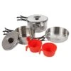 Regatta Silver Compact Steel Camping Cook Set
