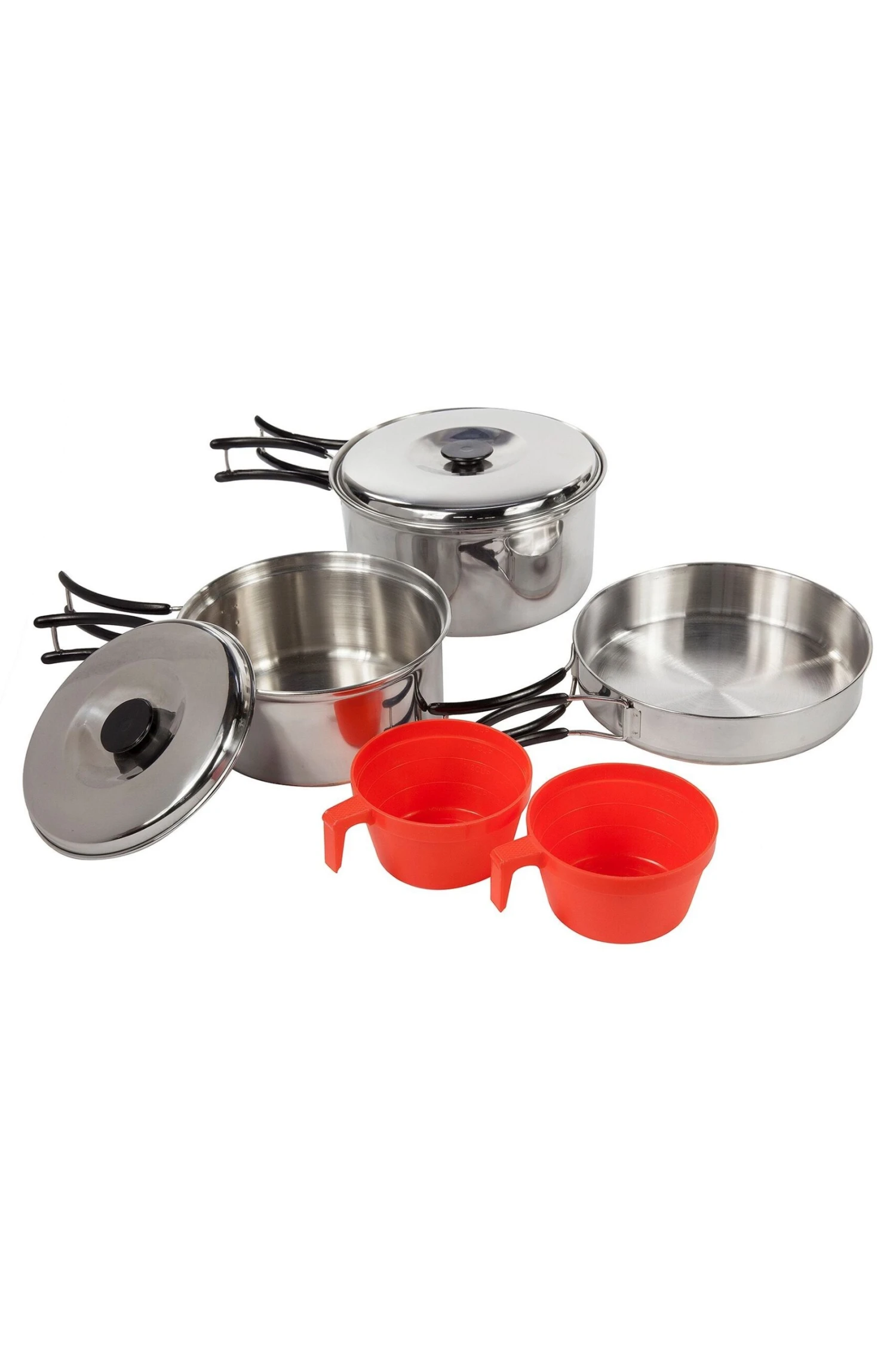 Regatta Silver Compact Steel Camping Cook Set