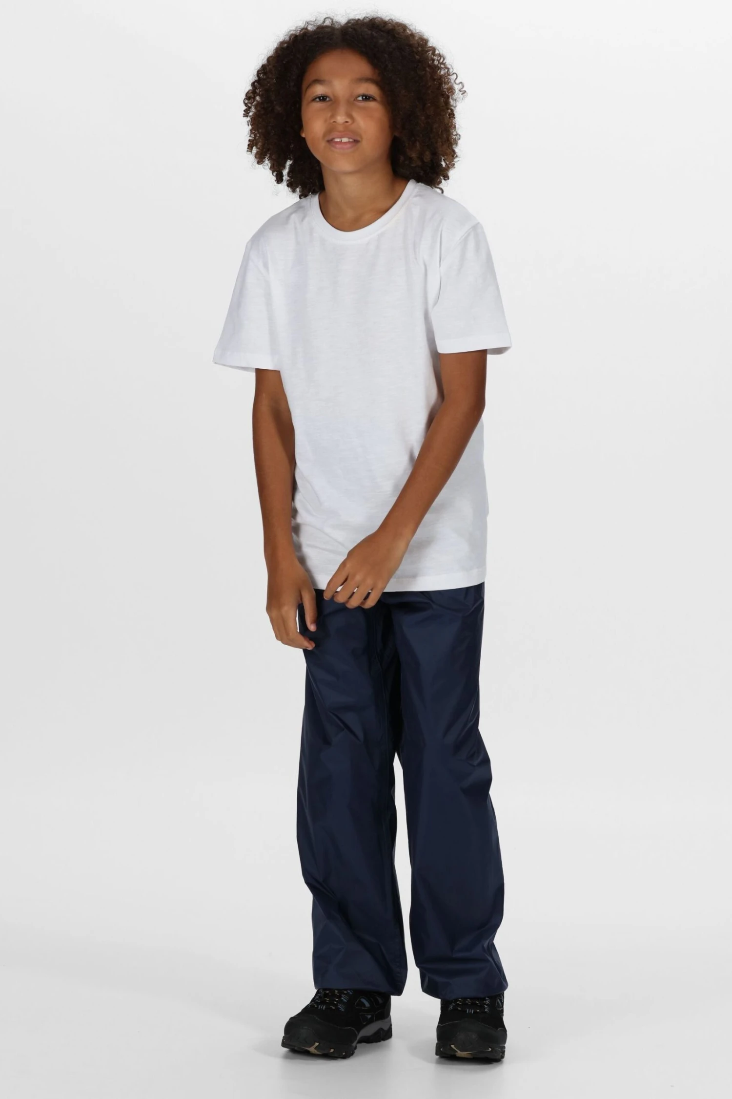 Regatta Blue Kids Pack It Waterproof Overtrousers - Image 3