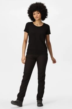 Regatta Black Womens Geo II Softshell Trousers