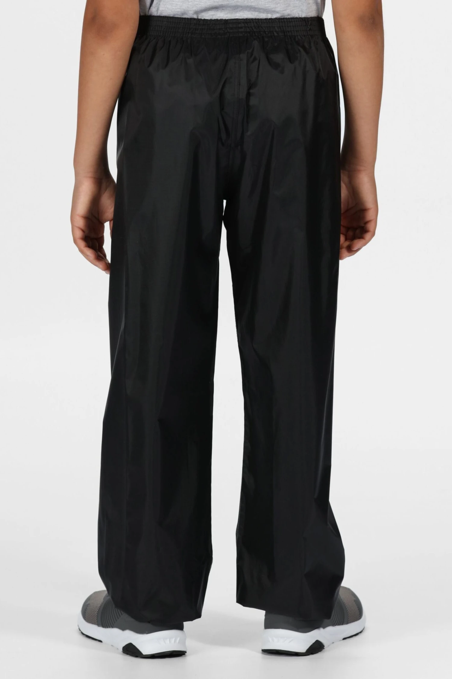 Regatta Kids Stormbreak Black Waterproof Over-Trousers - Image 2