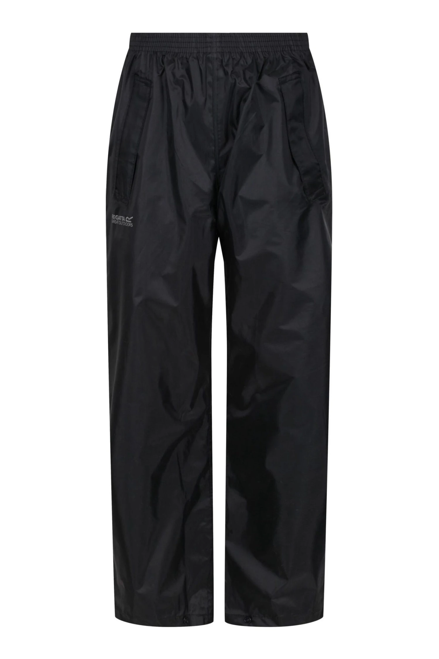 Regatta Kids Stormbreak Black Waterproof Over-Trousers - Image 4