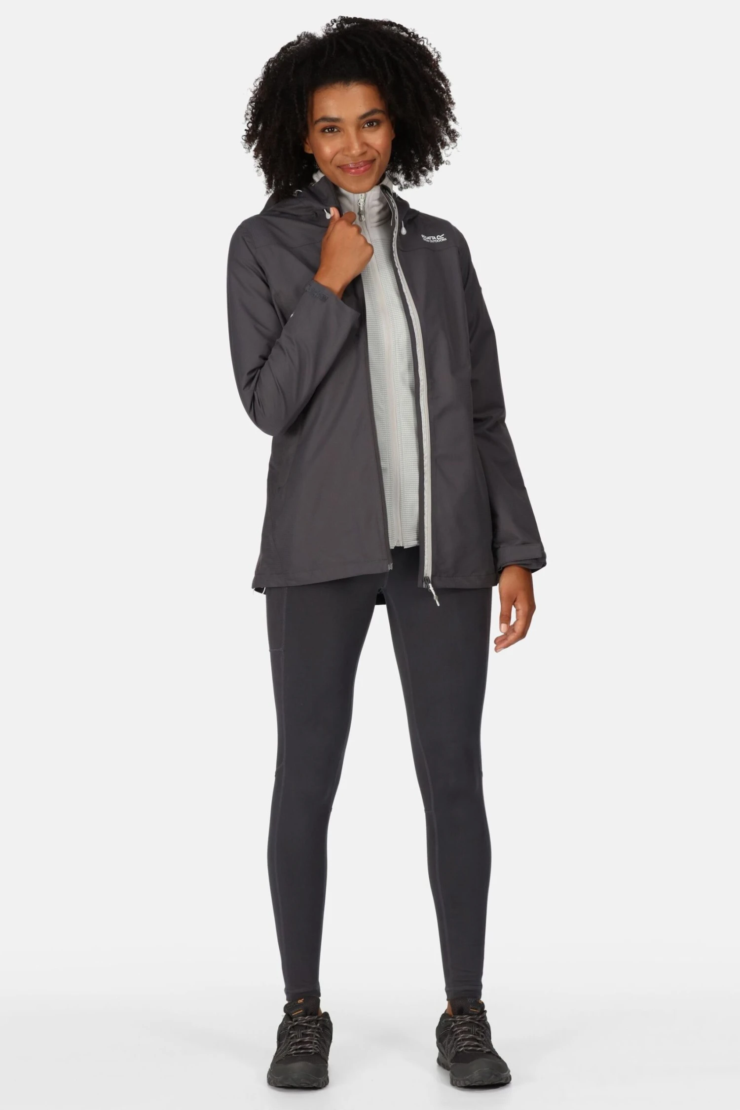 Regatta Grey Hamara III Waterproof Jacket