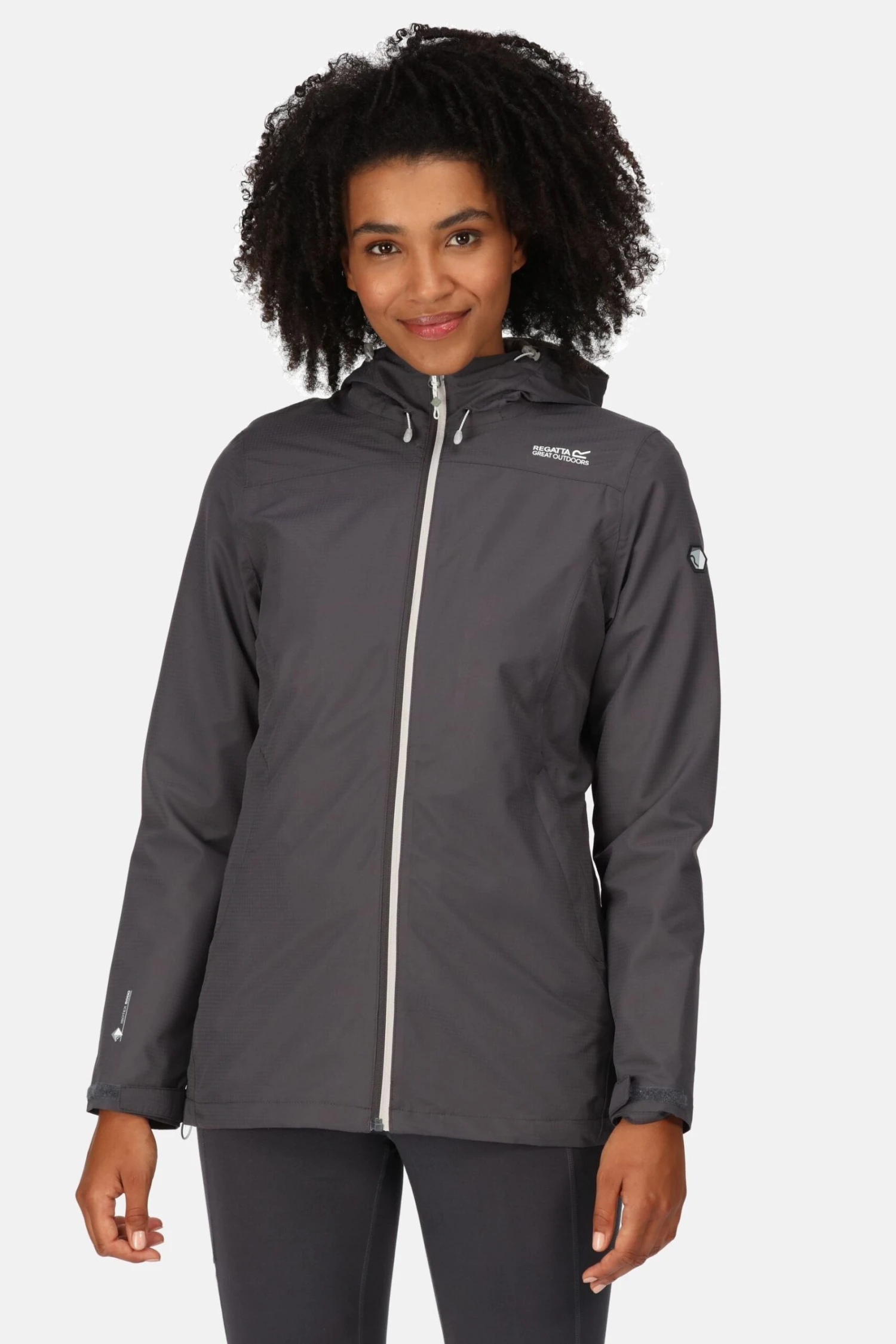Regatta Grey Hamara III Waterproof Jacket - Image 3