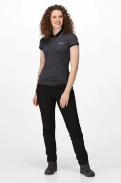 Regatta Remex II Black Polo Shirt