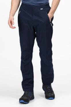 Regatta Blue Highton Stretch Regular Leg Length Waterproof Overtrousers