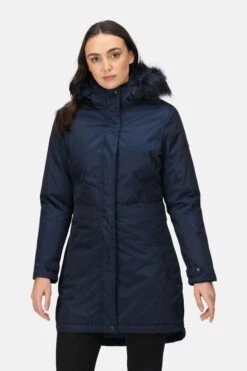 Regatta Blue Lyanna Longline Waterproof Insulated Jacket