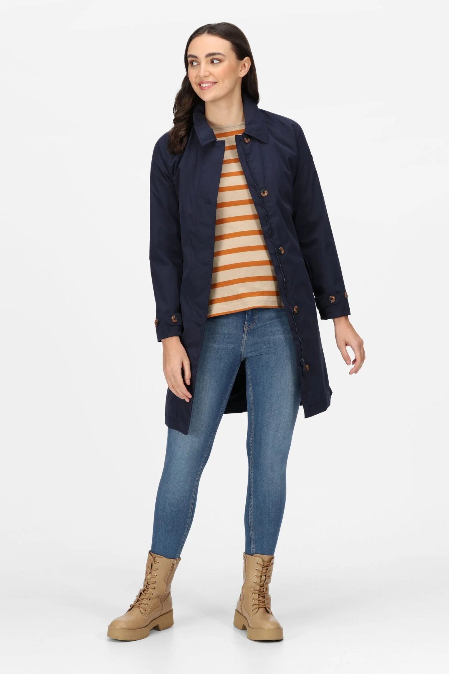 Regatta Blue Madalyn Waterproof Insulated Mac Jacket - Image 3