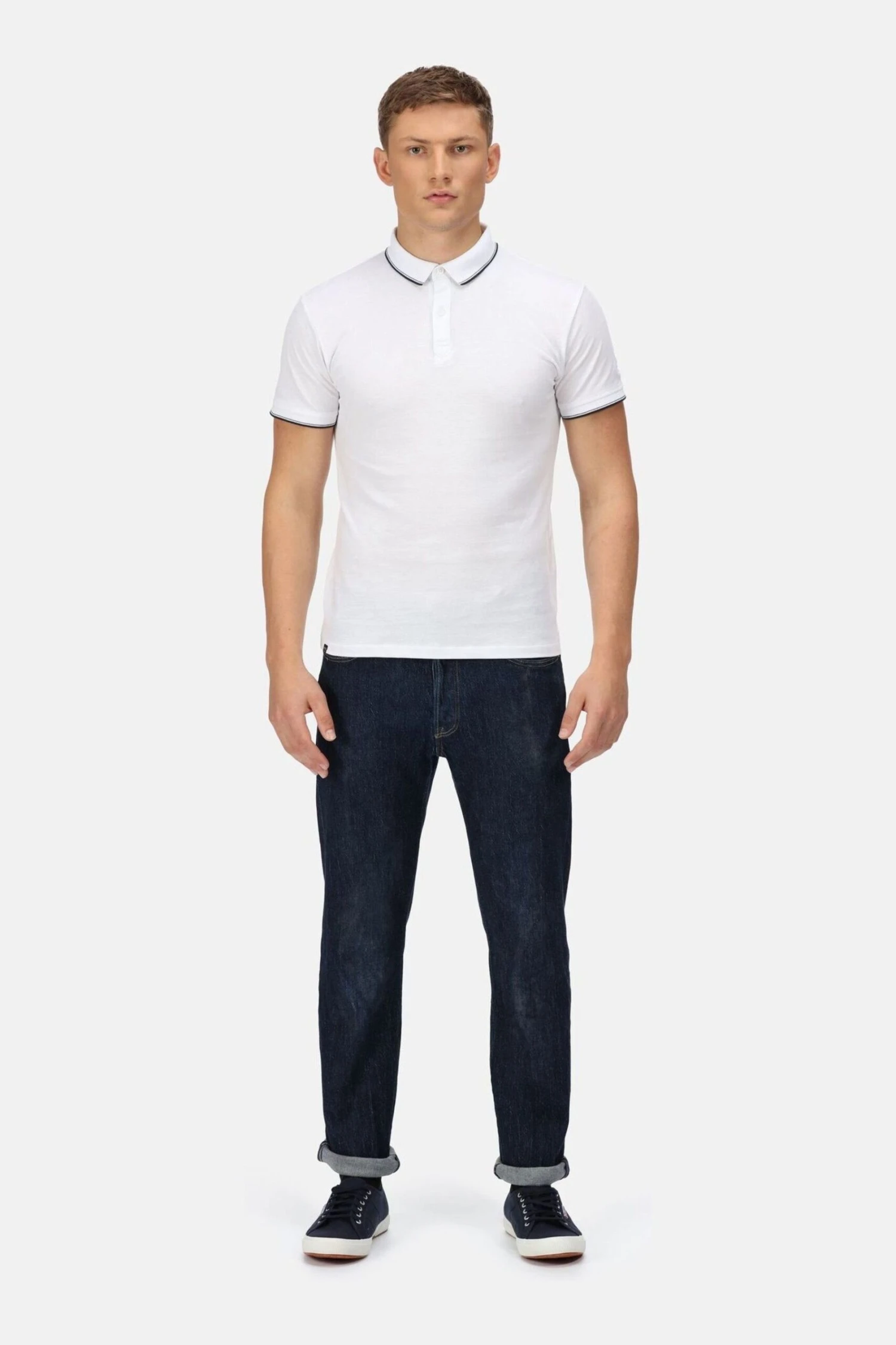 Regatta White Tadeo Polo Shirt - Image 3