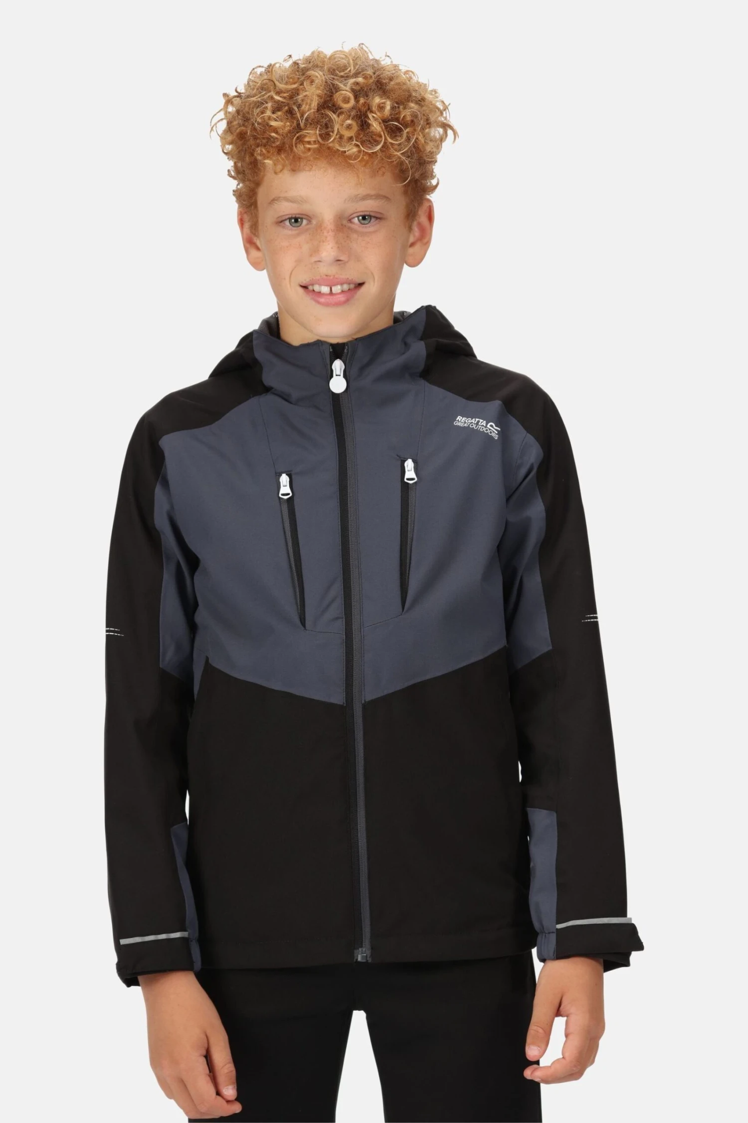 Regatta Junior Waterproof Highton III Black Jacket