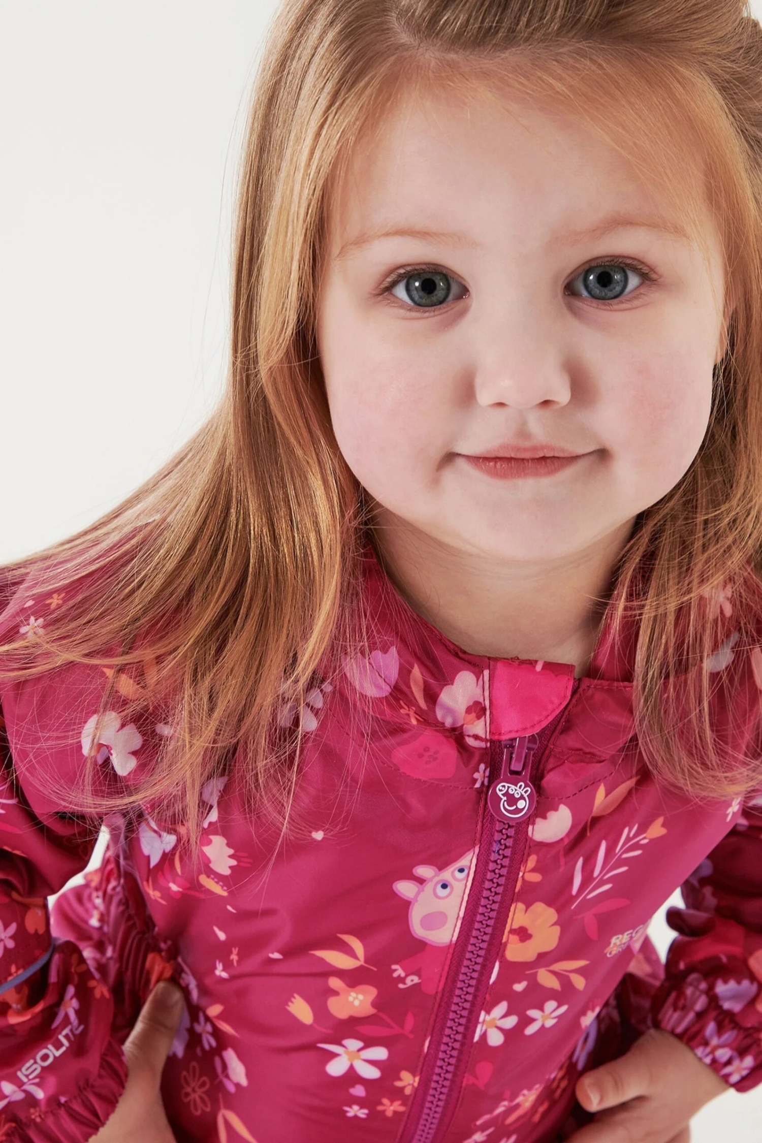 Regatta Pink Peppa Pig Pobble Waterproof Suit - Image 4