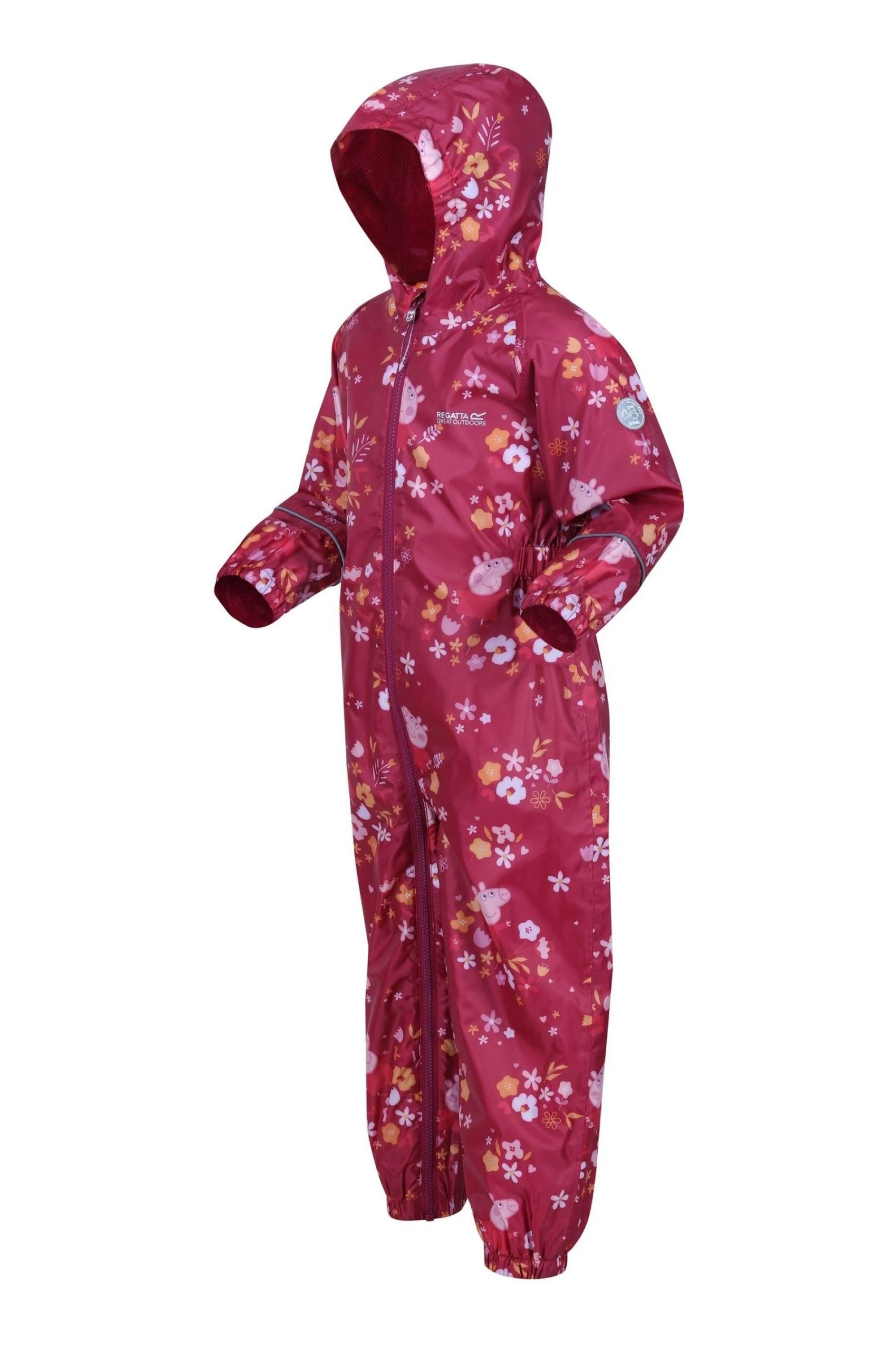 Regatta Pink Peppa Pig Pobble Waterproof Suit - Image 7