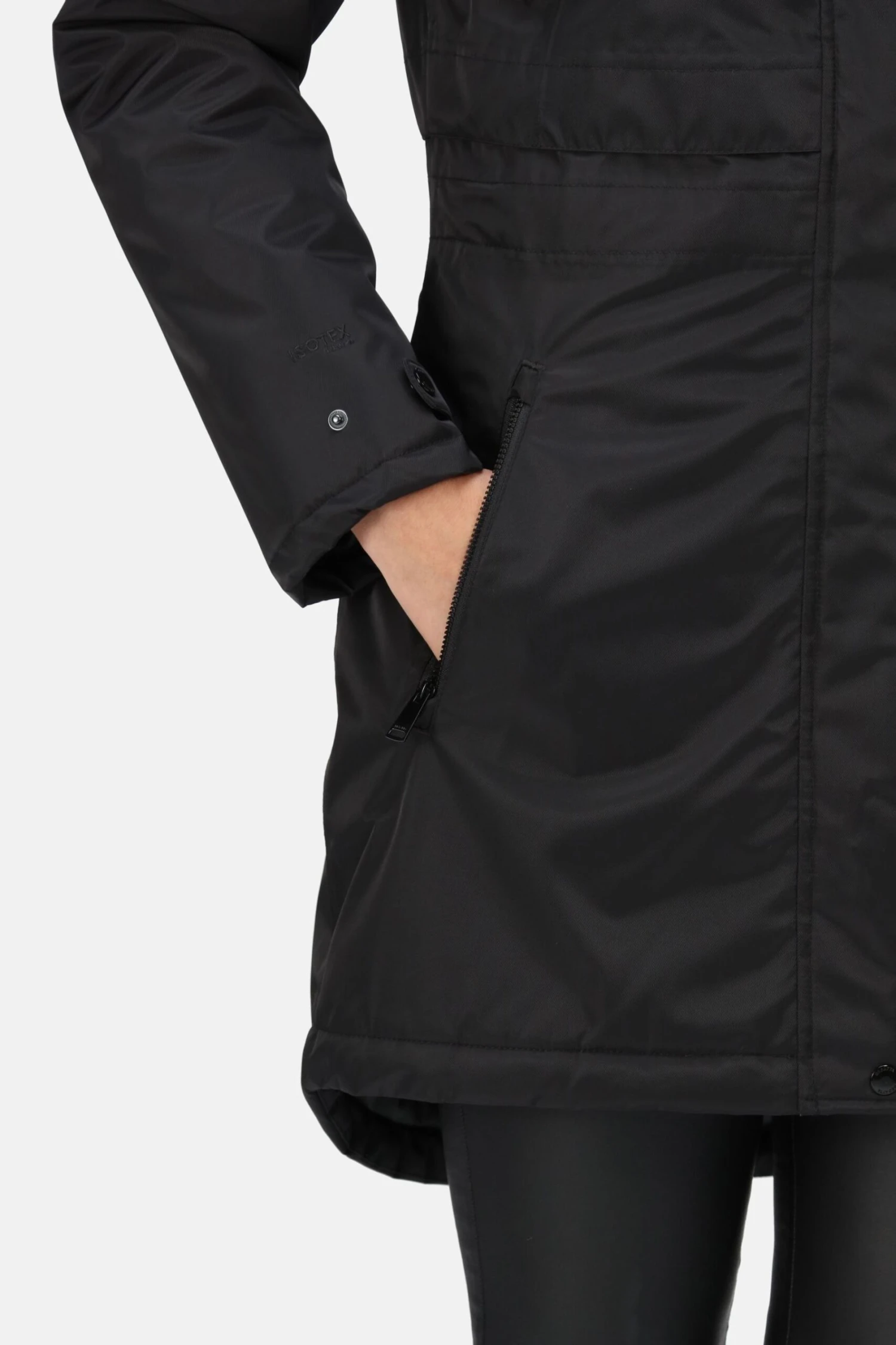 Regatta Lyanna Black Longline Waterproof Insulated Jacket - Image 5