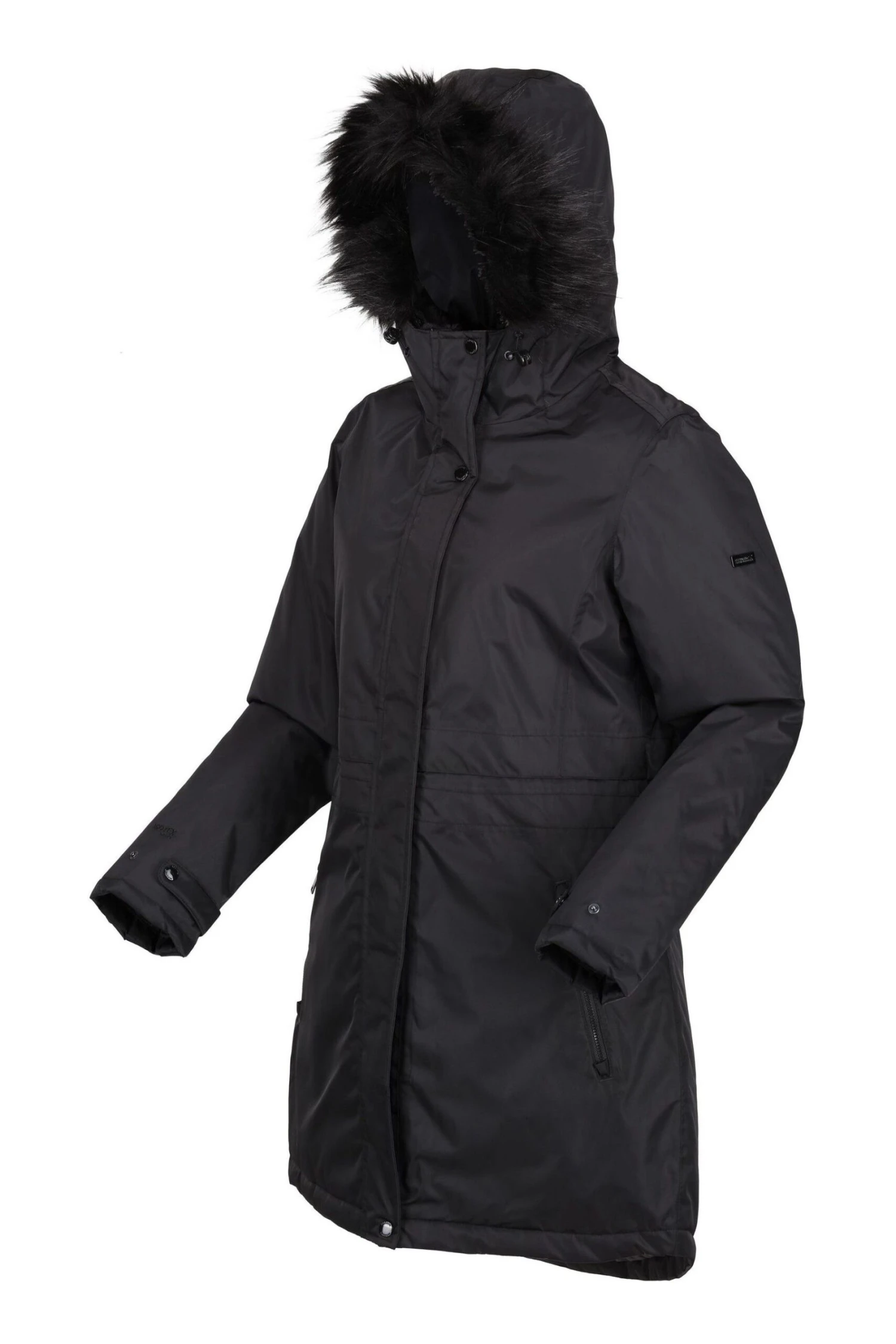 Regatta Lyanna Black Longline Waterproof Insulated Jacket - Image 8
