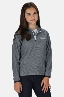 Regatta Girls Blue Loco Half Zip Fleece