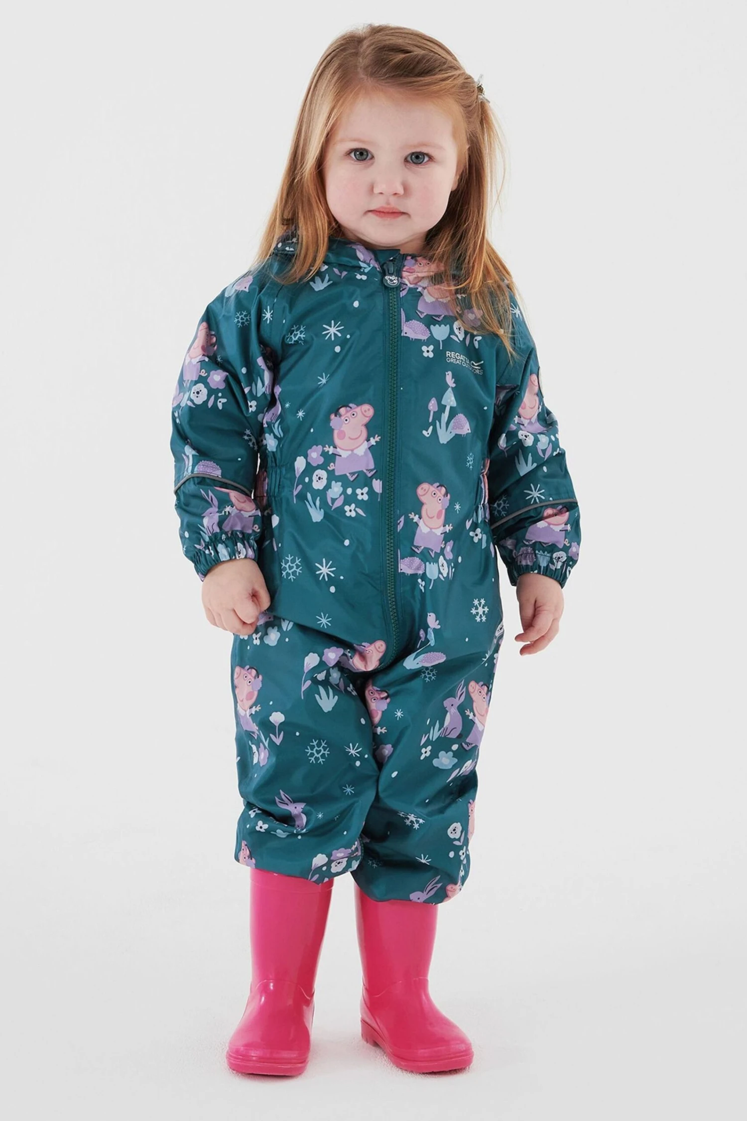 Regatta Blue Peppa Pig Pobble Waterproof Suit
