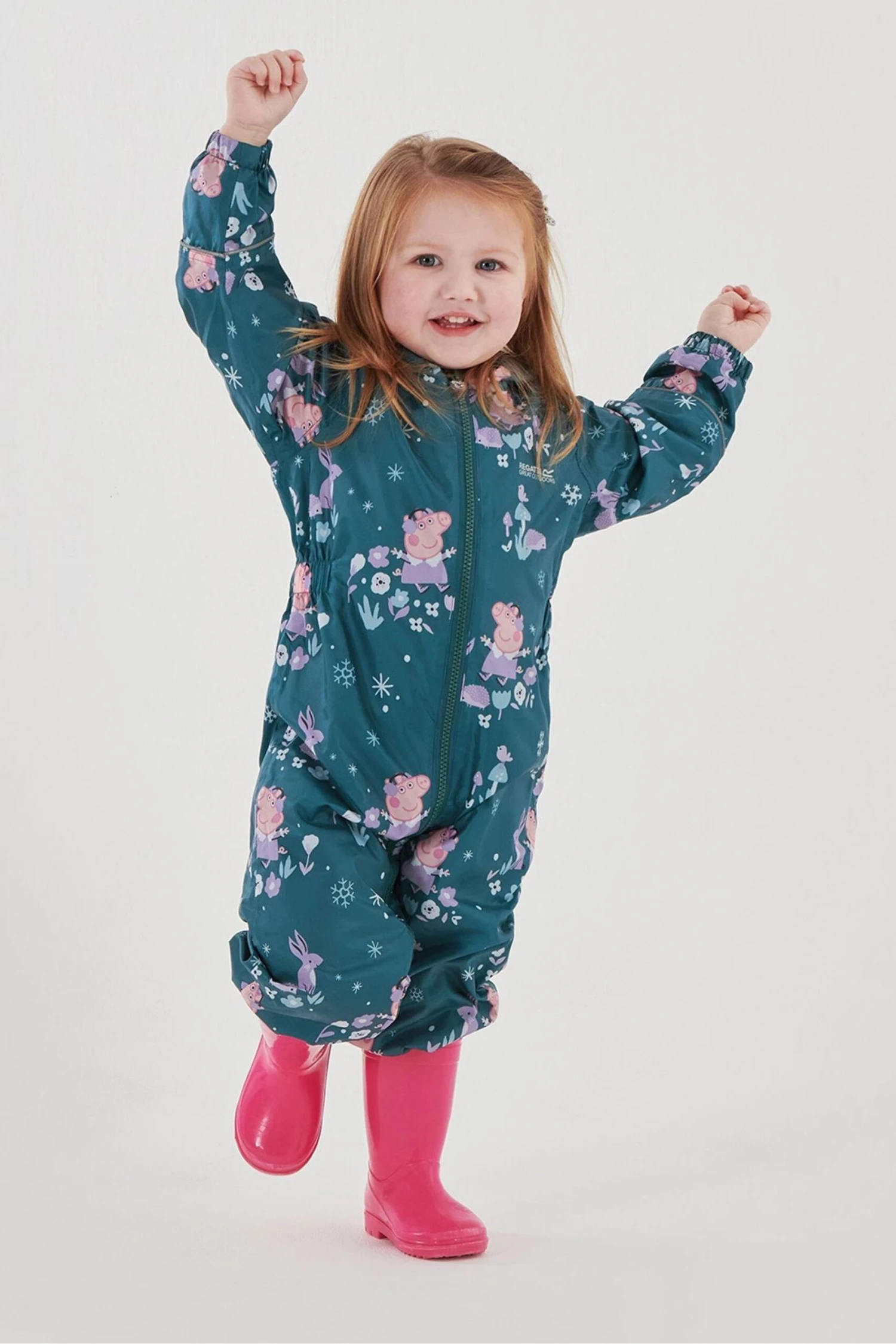 Regatta Blue Peppa Pig Pobble Waterproof Suit - Image 2