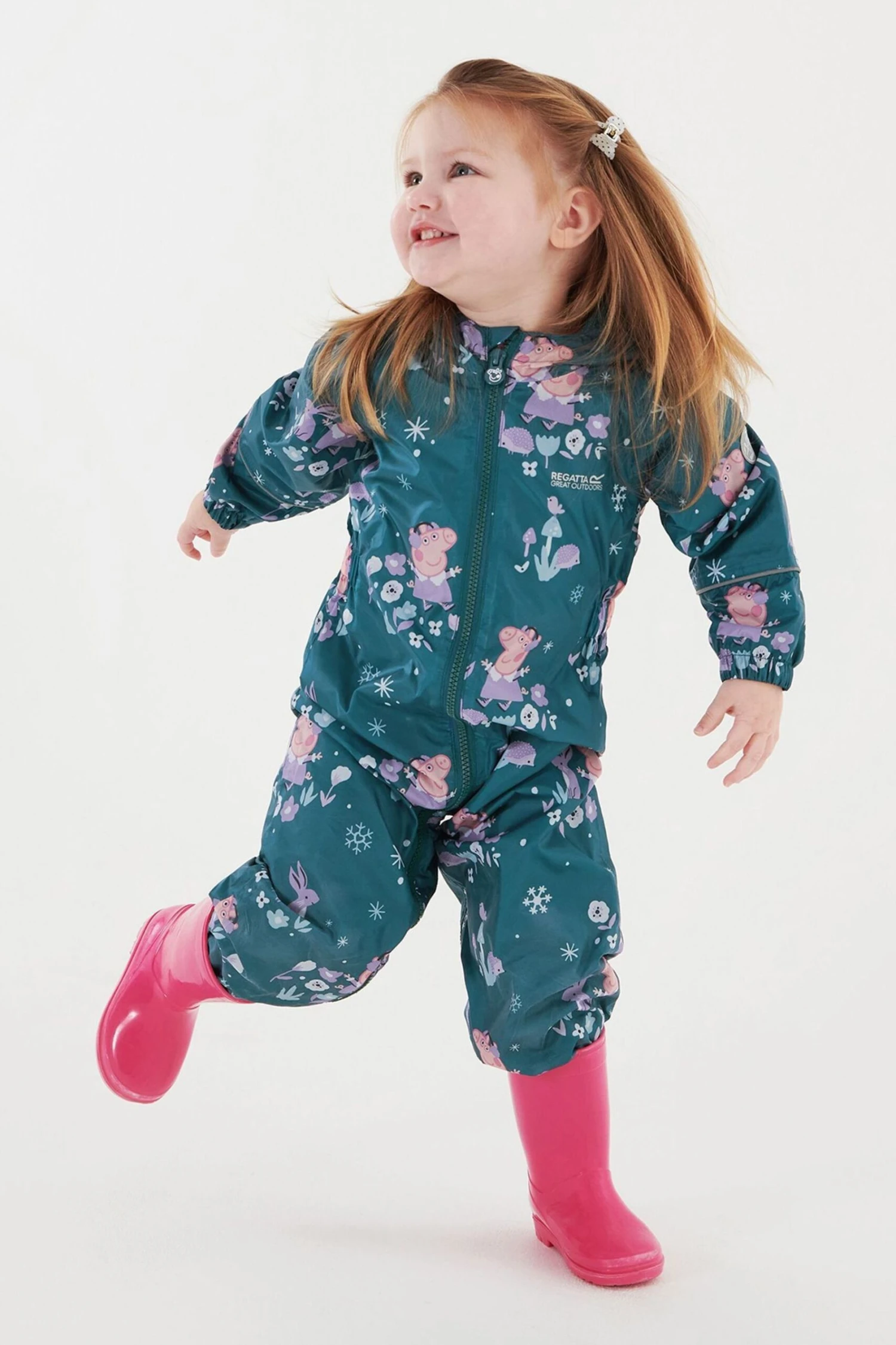 Regatta Blue Peppa Pig Pobble Waterproof Suit - Image 4