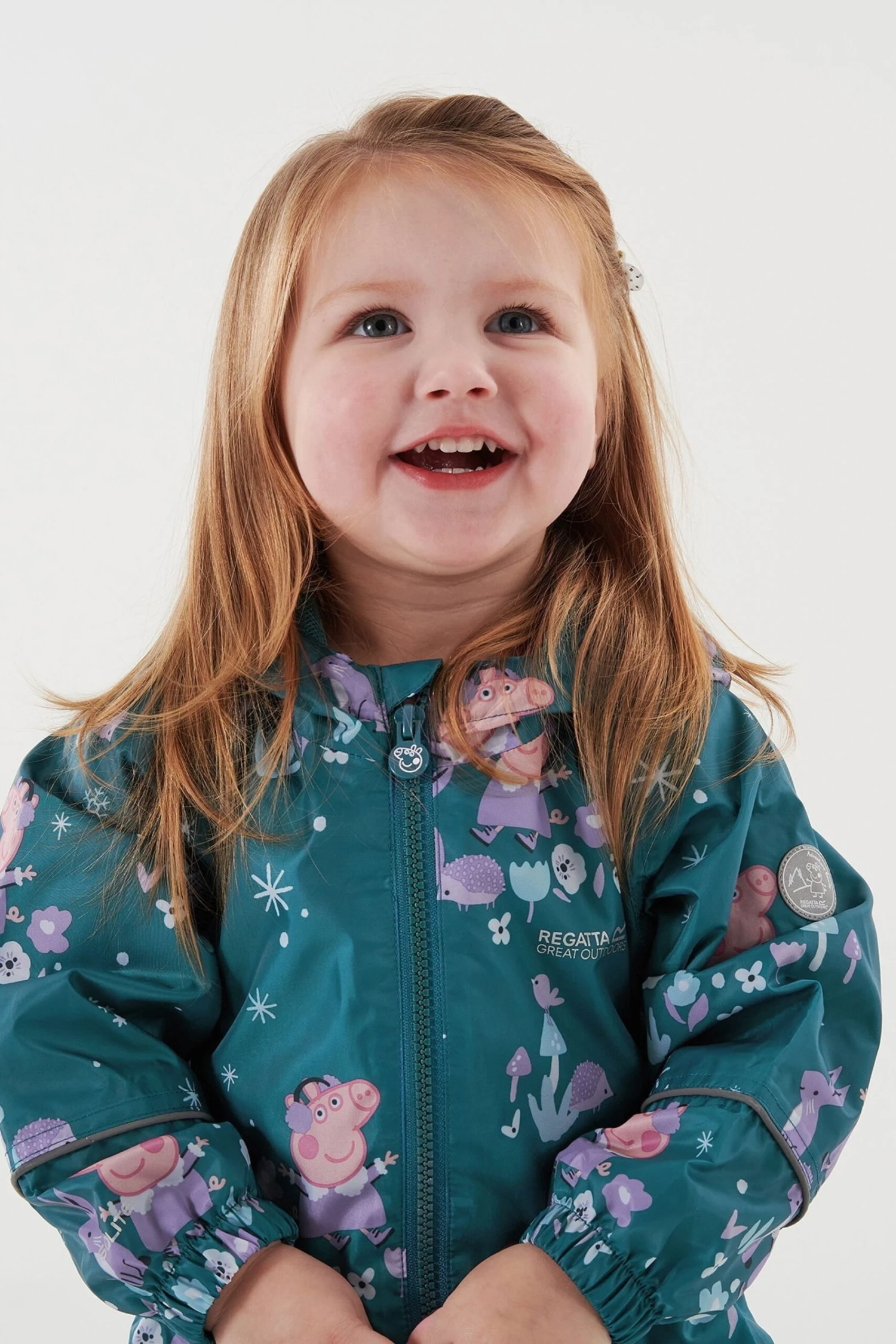 Regatta Blue Peppa Pig Pobble Waterproof Suit - Image 6