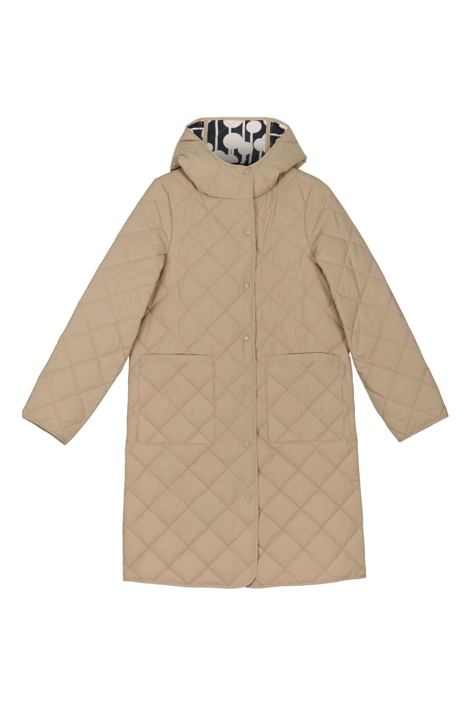 Regatta Natural Orla Kiely Quilted Reversable Midi Jacket - Image 9