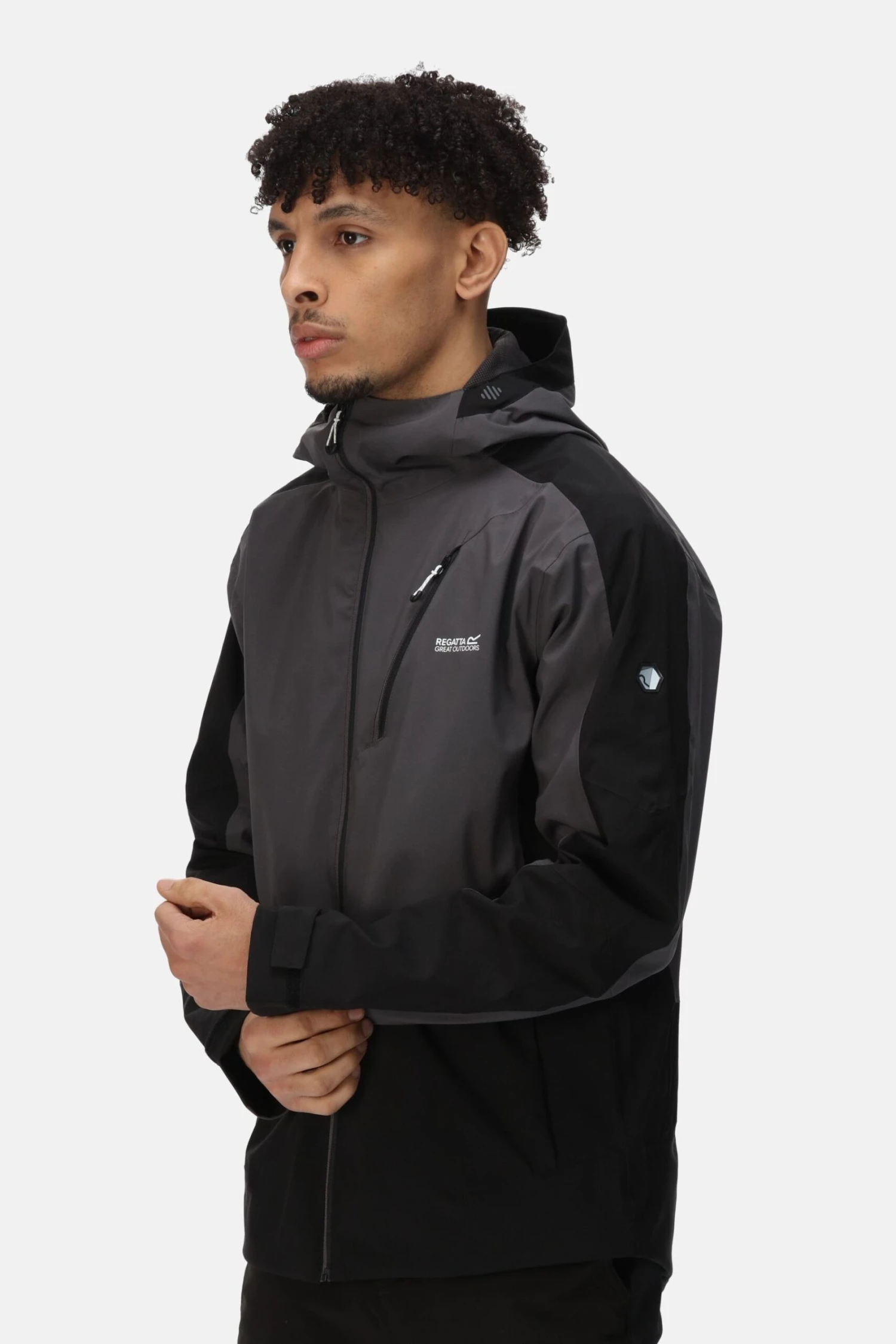 Regatta Highton Stretch III Waterproof Black Jacket