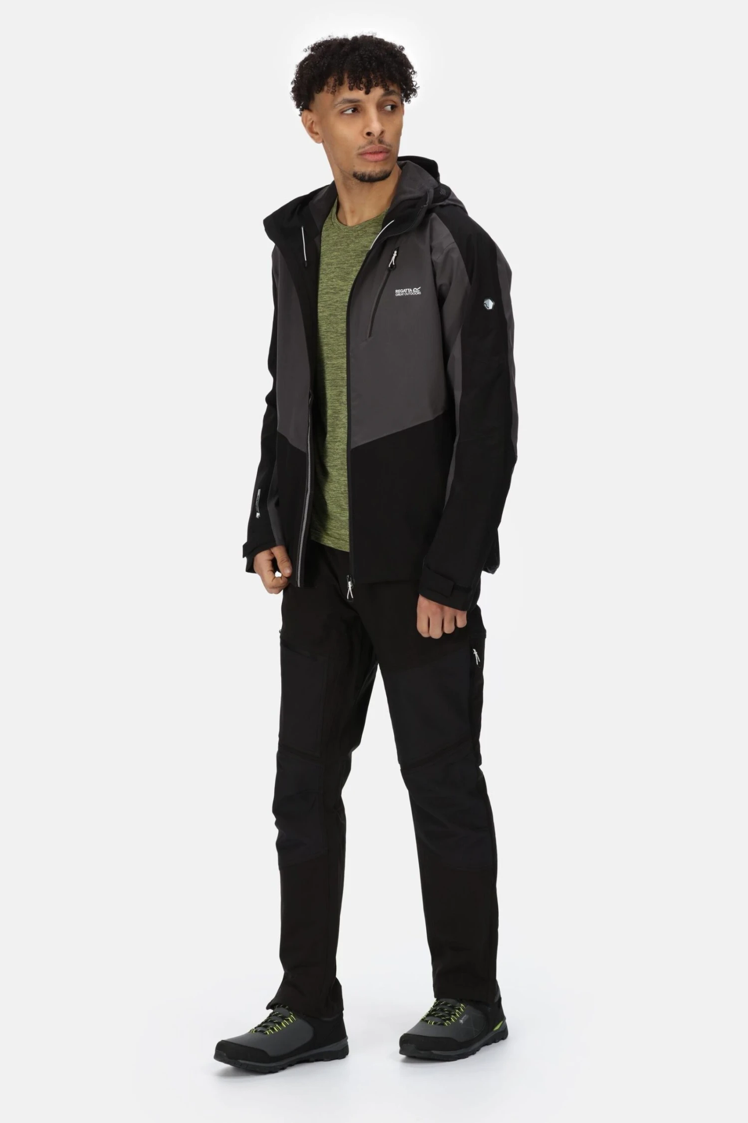 Regatta Highton Stretch III Waterproof Black Jacket - Image 3