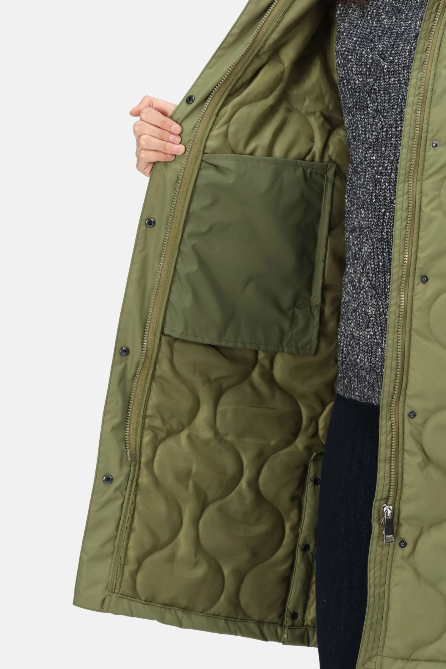 Regatta Blue Jovie Longline Insulated Onion Quilt Jacket - Image 6