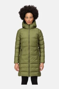 Regatta Green Pandia Ii Longline Insulated Padded Jacket