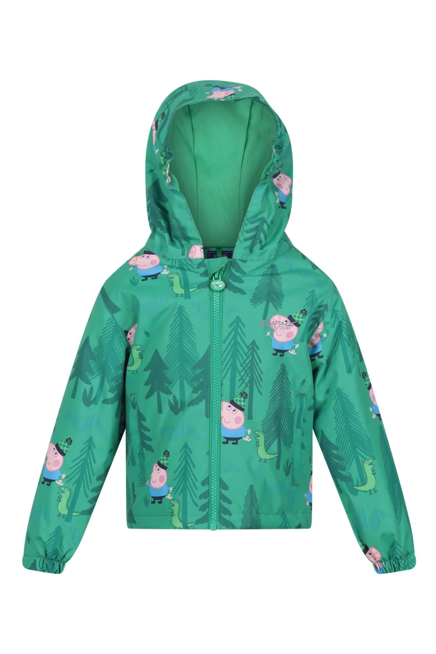 Regatta Green Peppa Pig Muddy Puddle Waterproof Jacket - Image 3