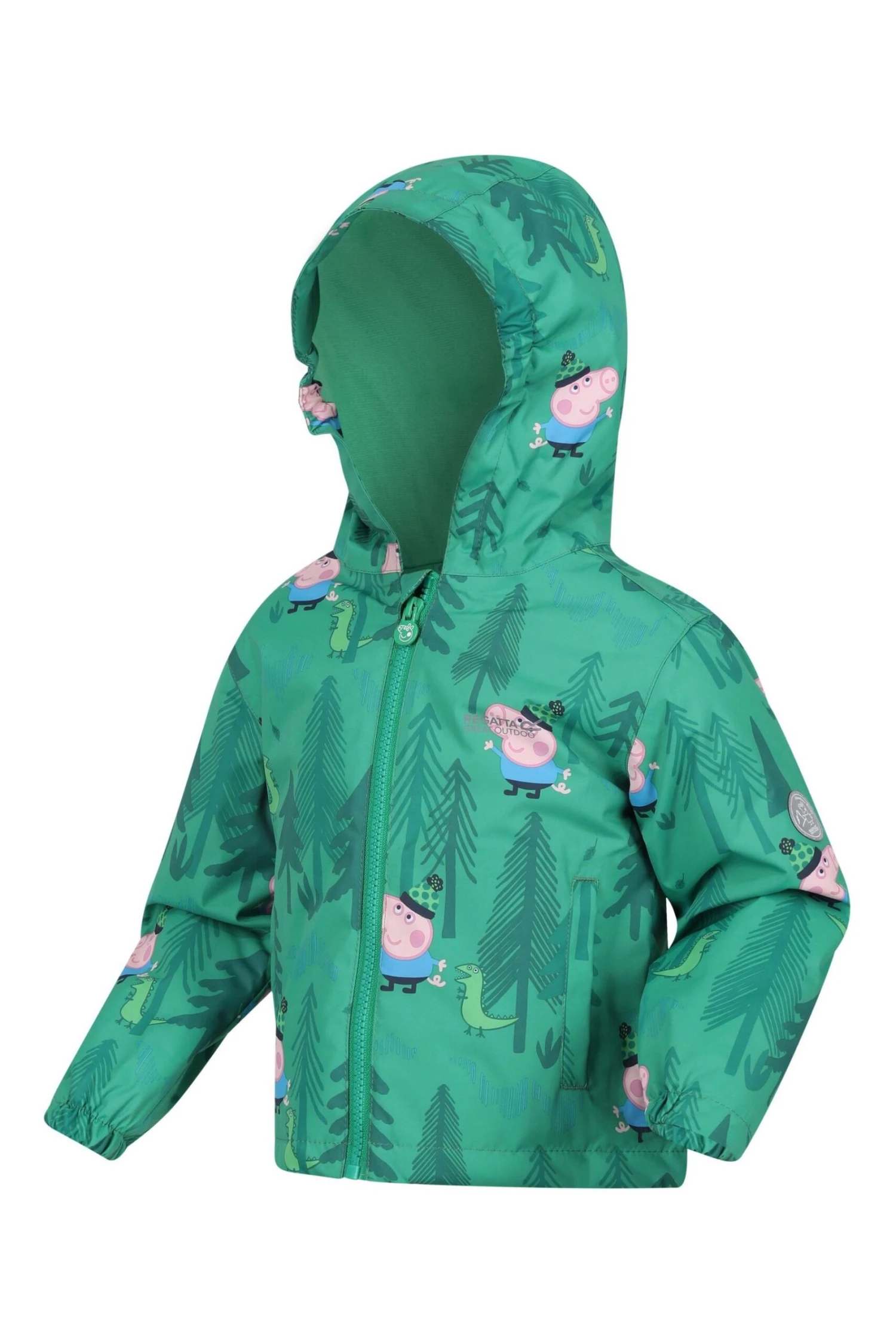 Regatta Green Peppa Pig Muddy Puddle Waterproof Jacket - Image 5