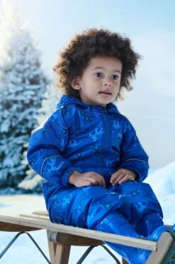 Regatta Blue Printed Splat II Waterproof Puddlesuit