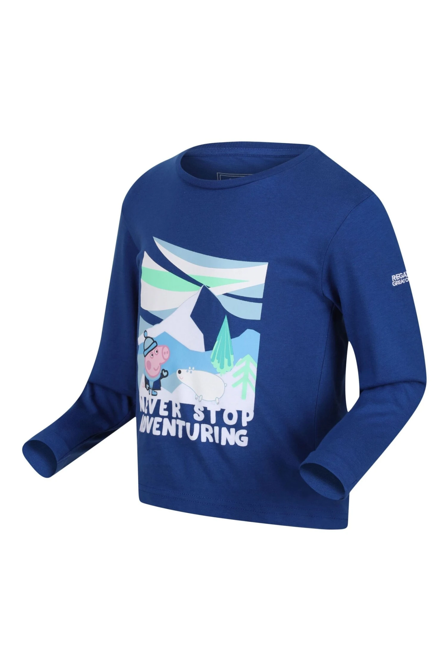 Regatta Blue Peppa Pig Long Sleeve Graphic T-Shirt - Image 3