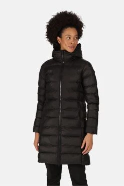 Regatta Panda Longline Insulated Padded Black Jacket