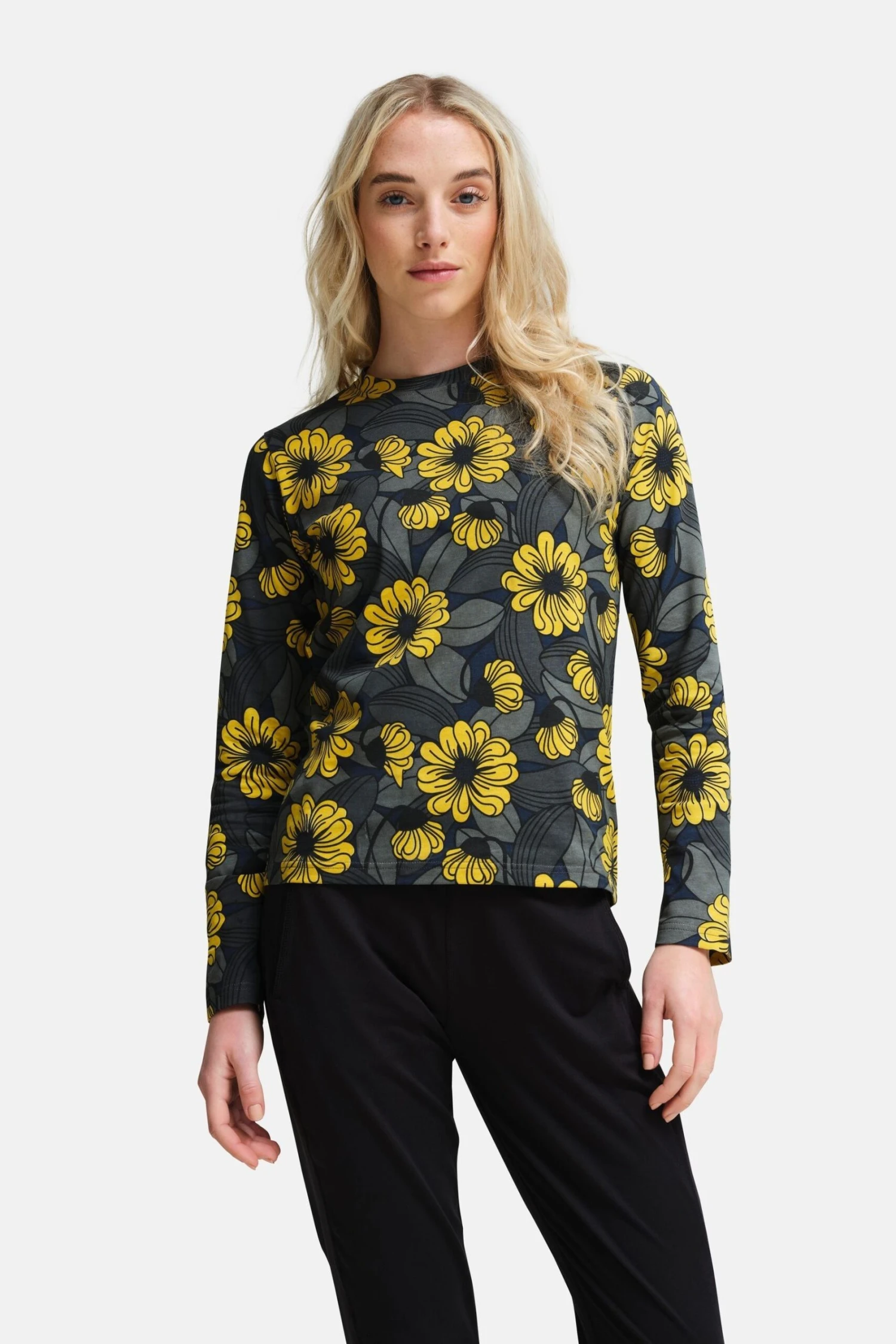 Regatta Yellow Orla Kiely Long Sleeve Winter T-Shirt
