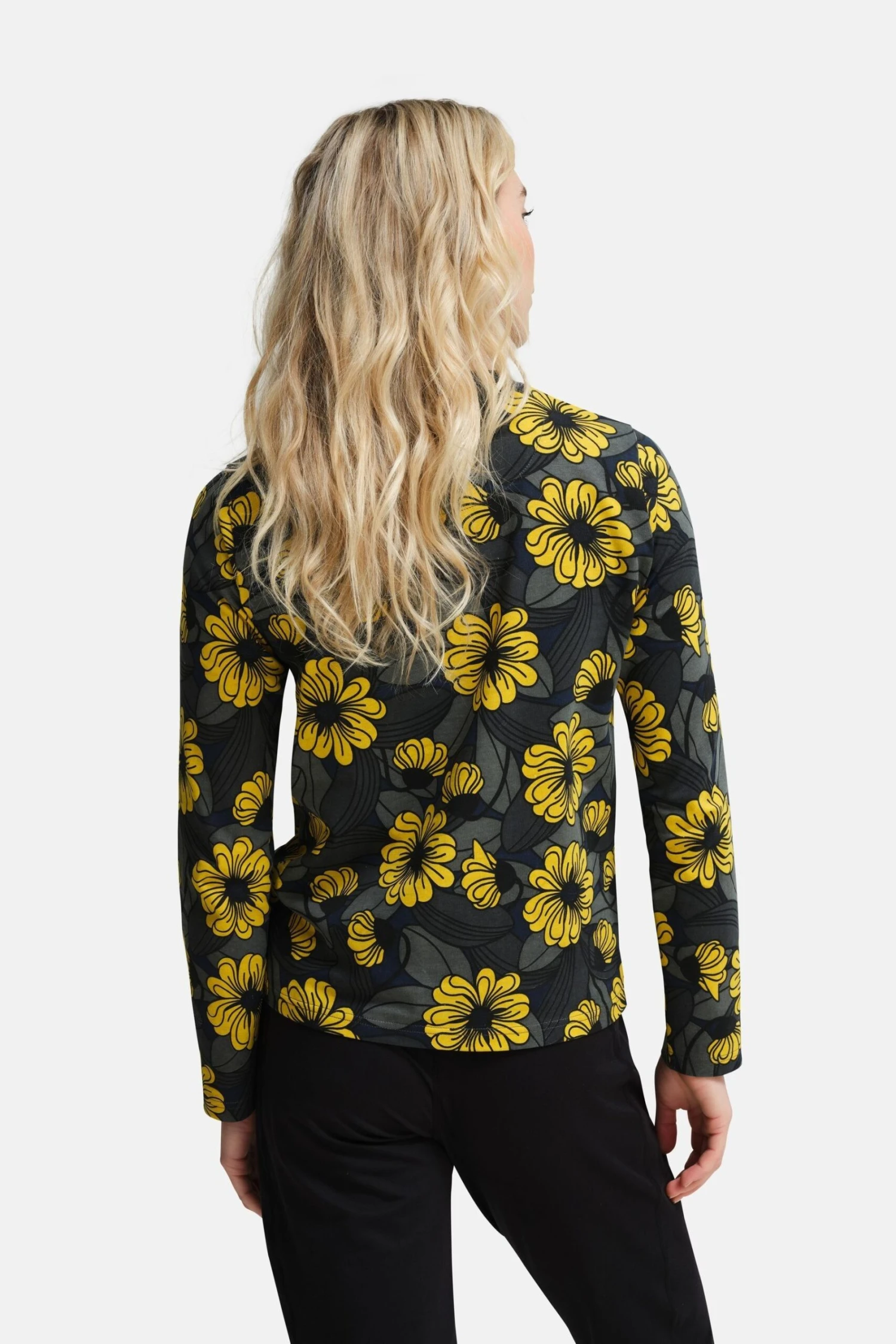 Regatta Yellow Orla Kiely Long Sleeve Winter T-Shirt - Image 2