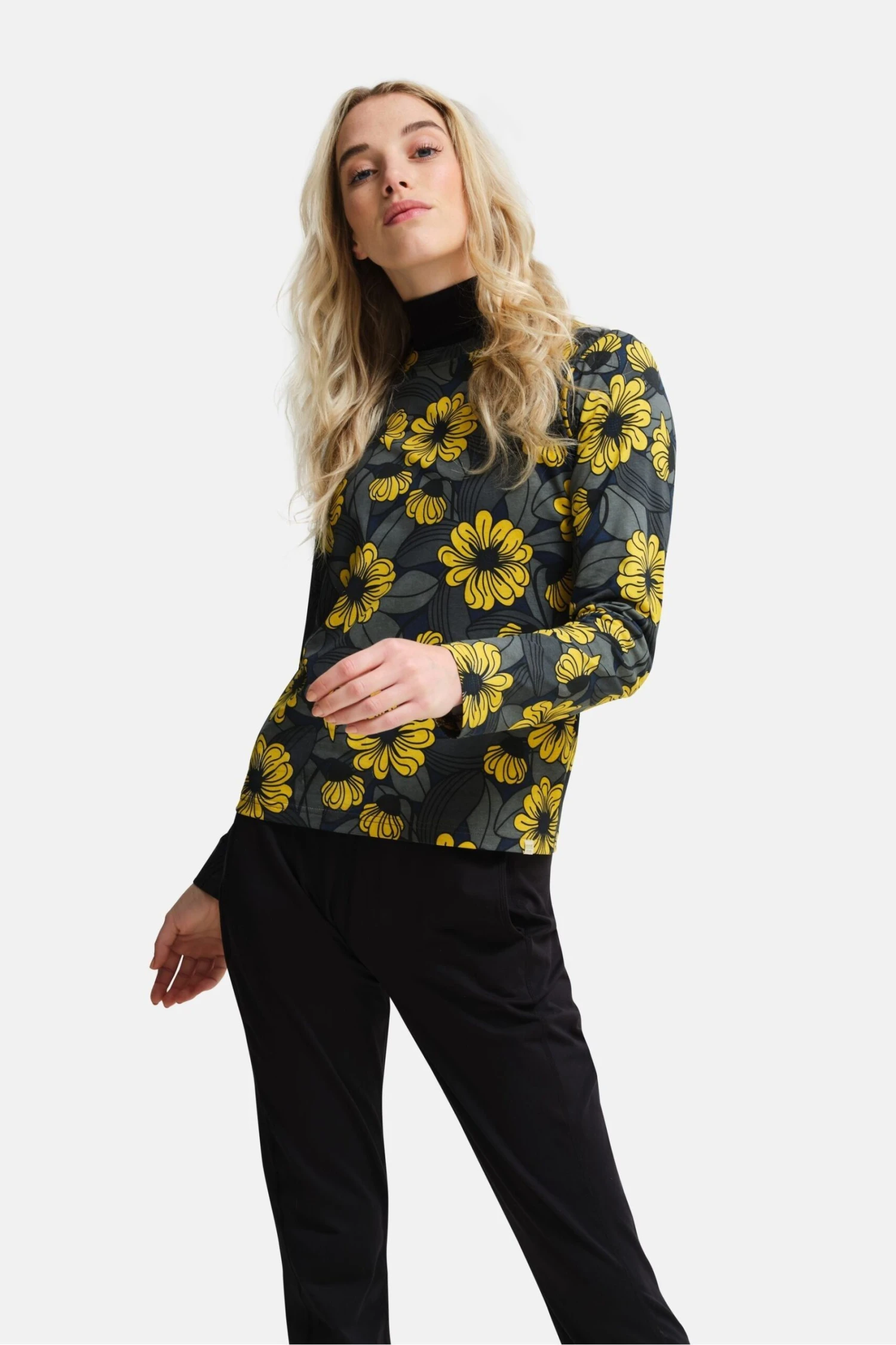 Regatta Yellow Orla Kiely Long Sleeve Winter T-Shirt - Image 3