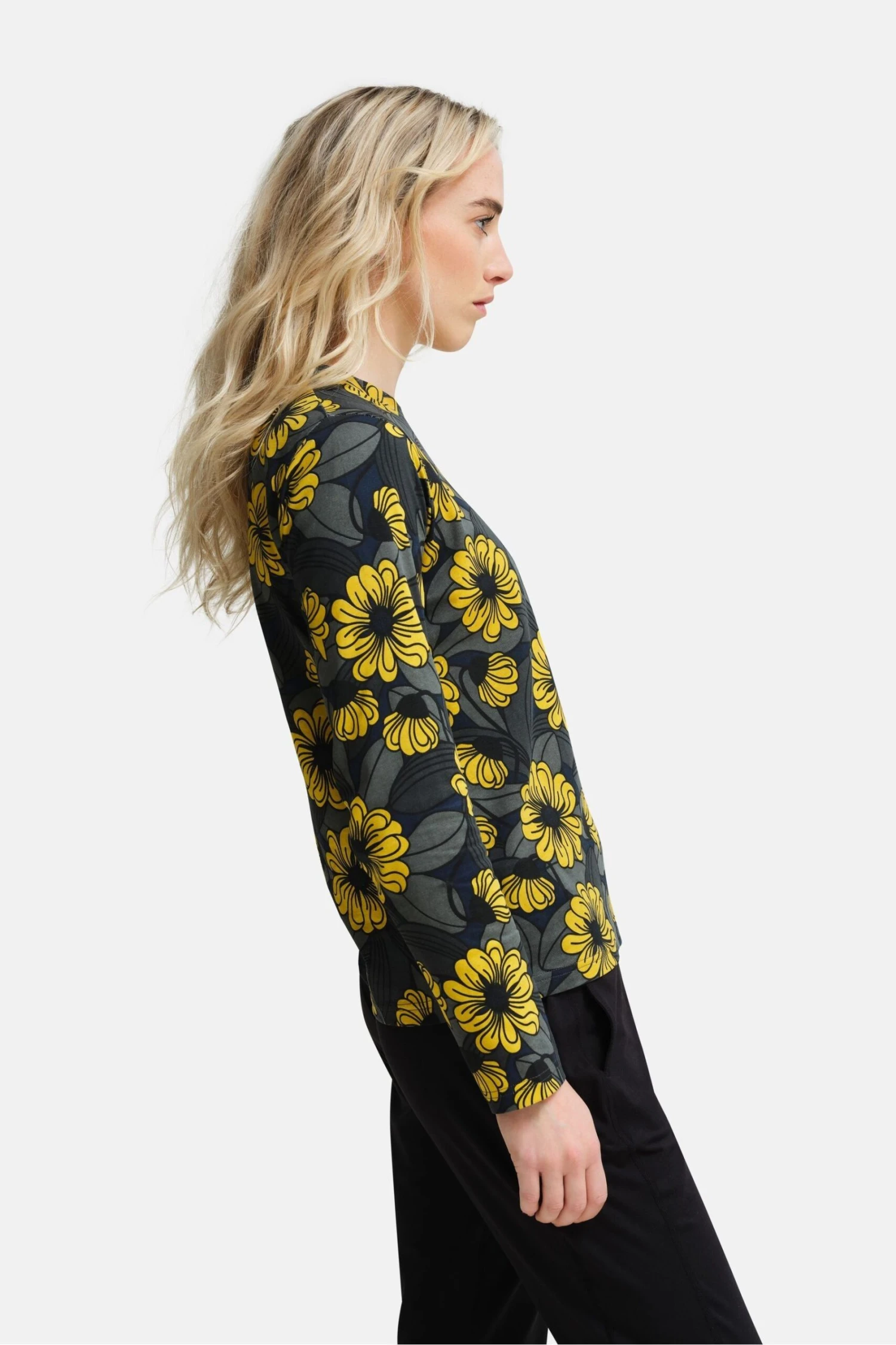 Regatta Yellow Orla Kiely Long Sleeve Winter T-Shirt - Image 4