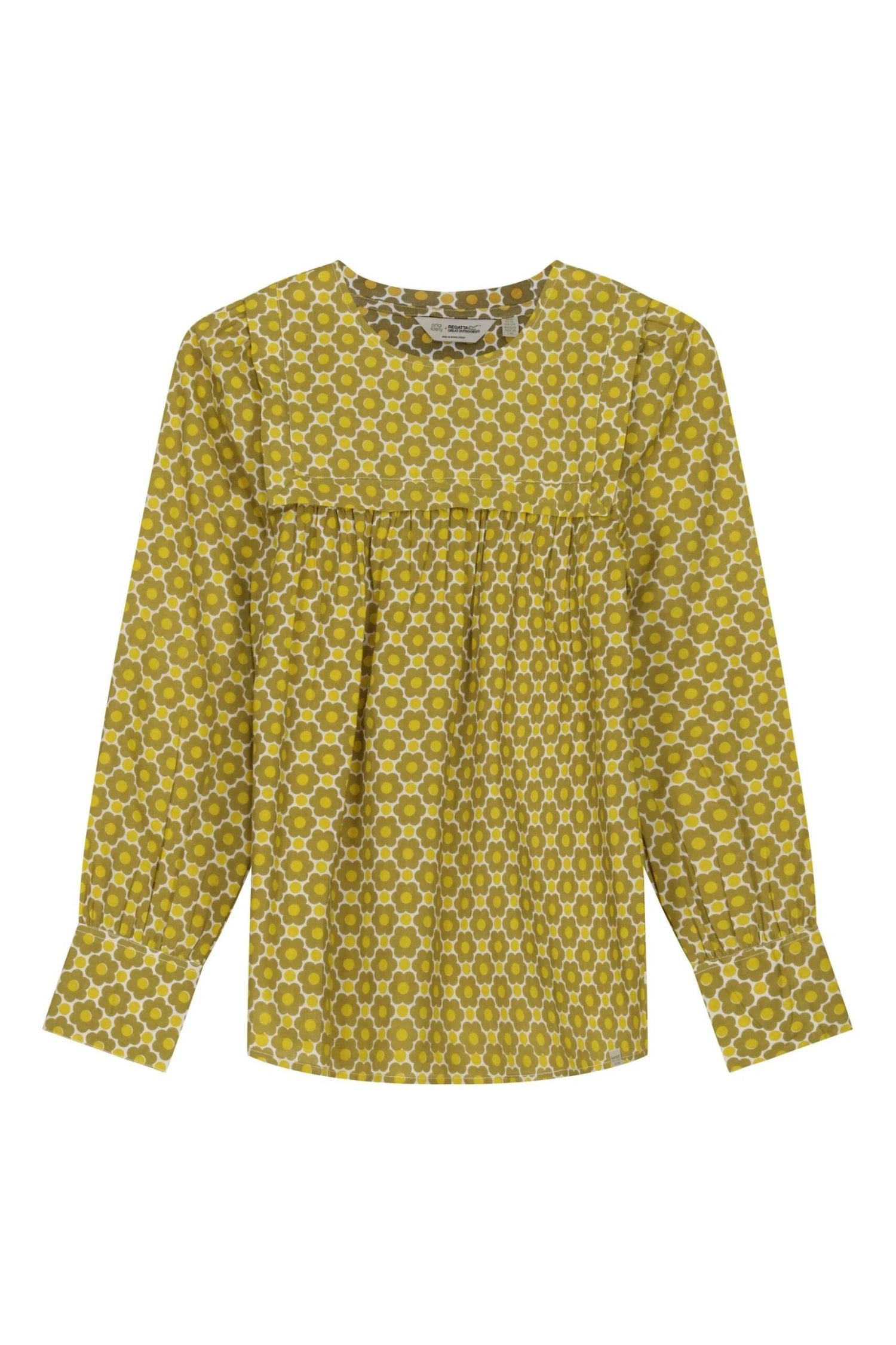 Regatta Yellow Orla Kiely Bib Collar Blouse - Image 7
