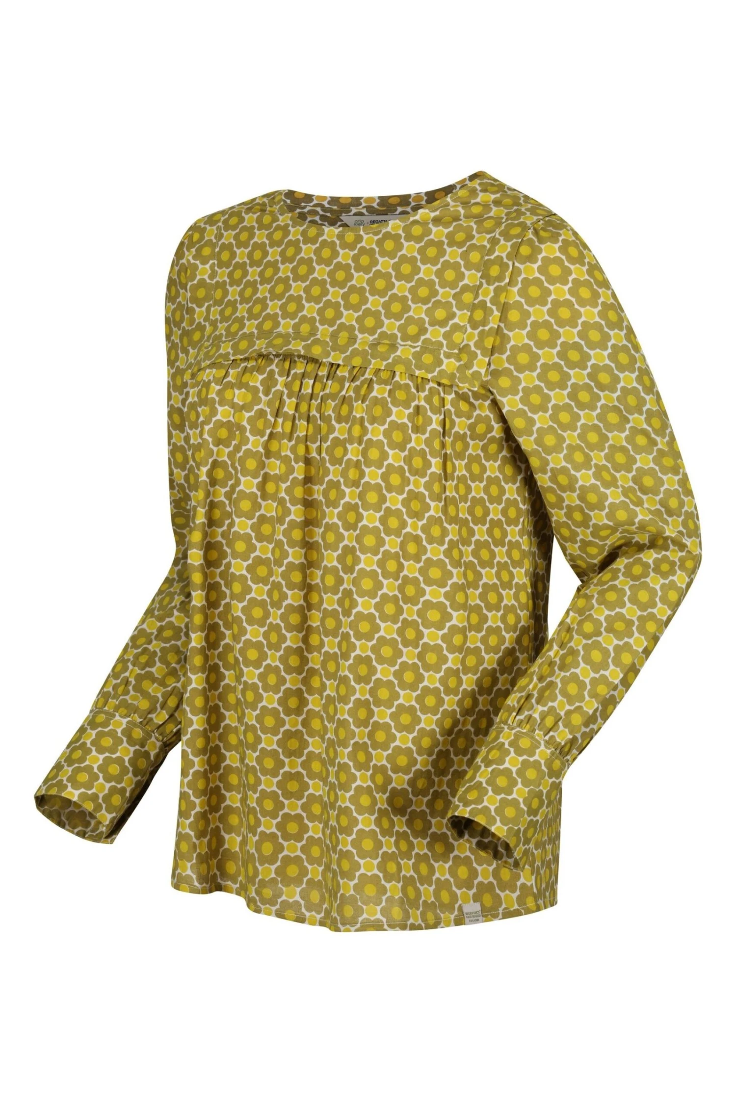 Regatta Yellow Orla Kiely Bib Collar Blouse - Image 9