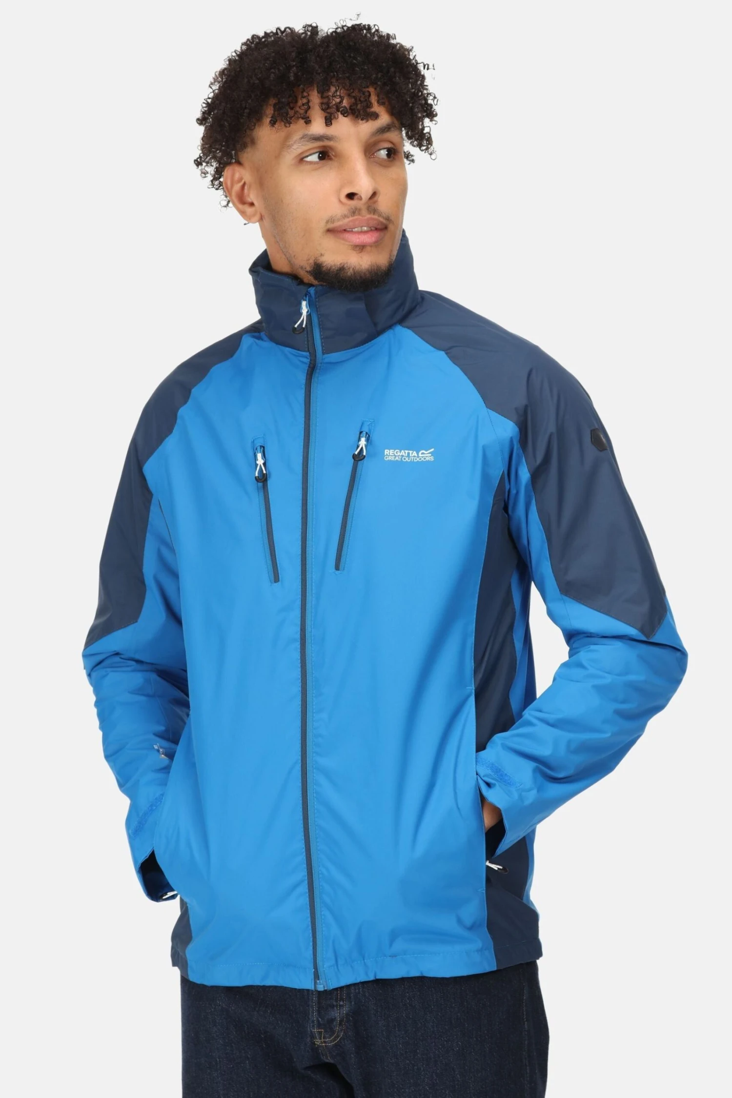 Regatta Blue Calderdale IV Waterproof Jacket - Image 3