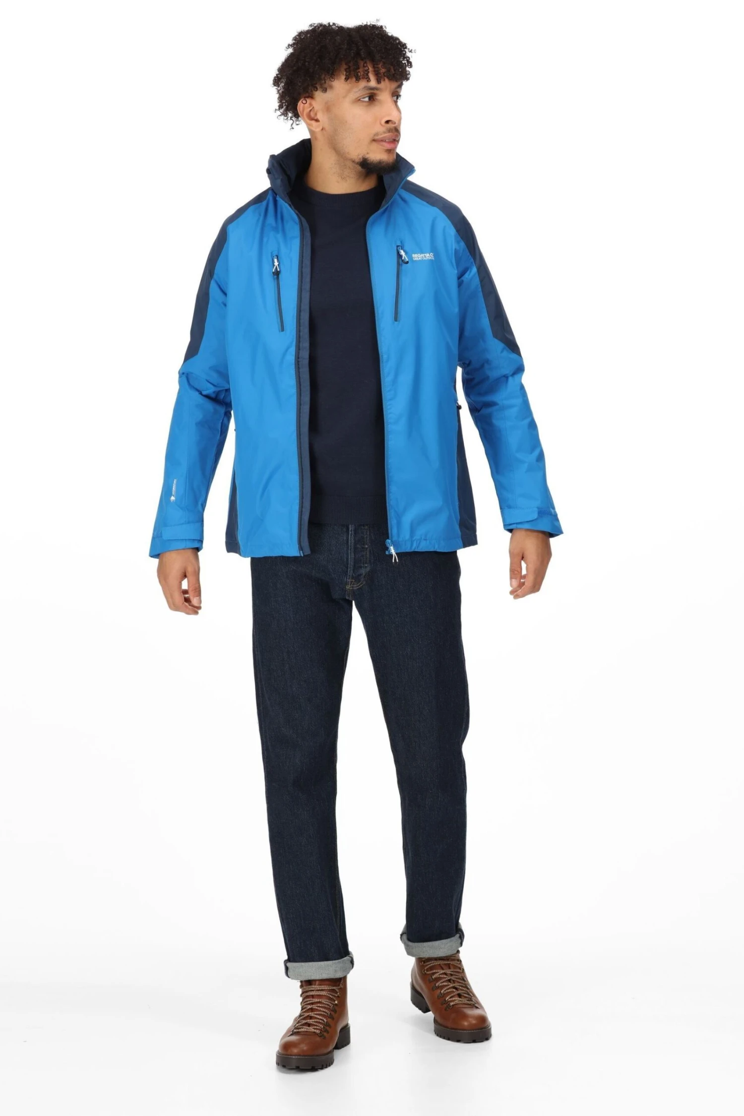Regatta Blue Calderdale IV Waterproof Jacket - Image 4