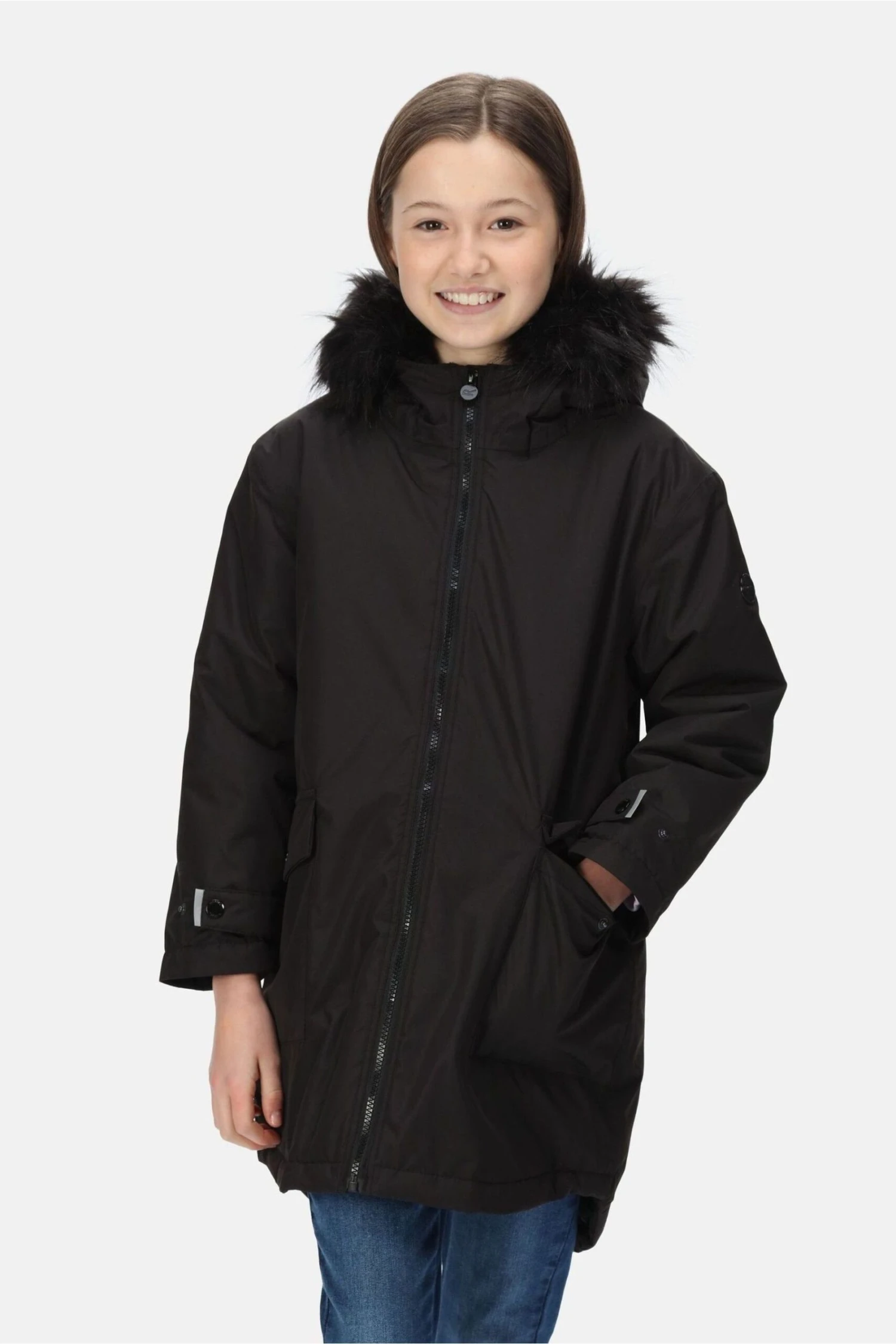 Regatta Adelyn Black Waterproof Insulated Parka Jacket