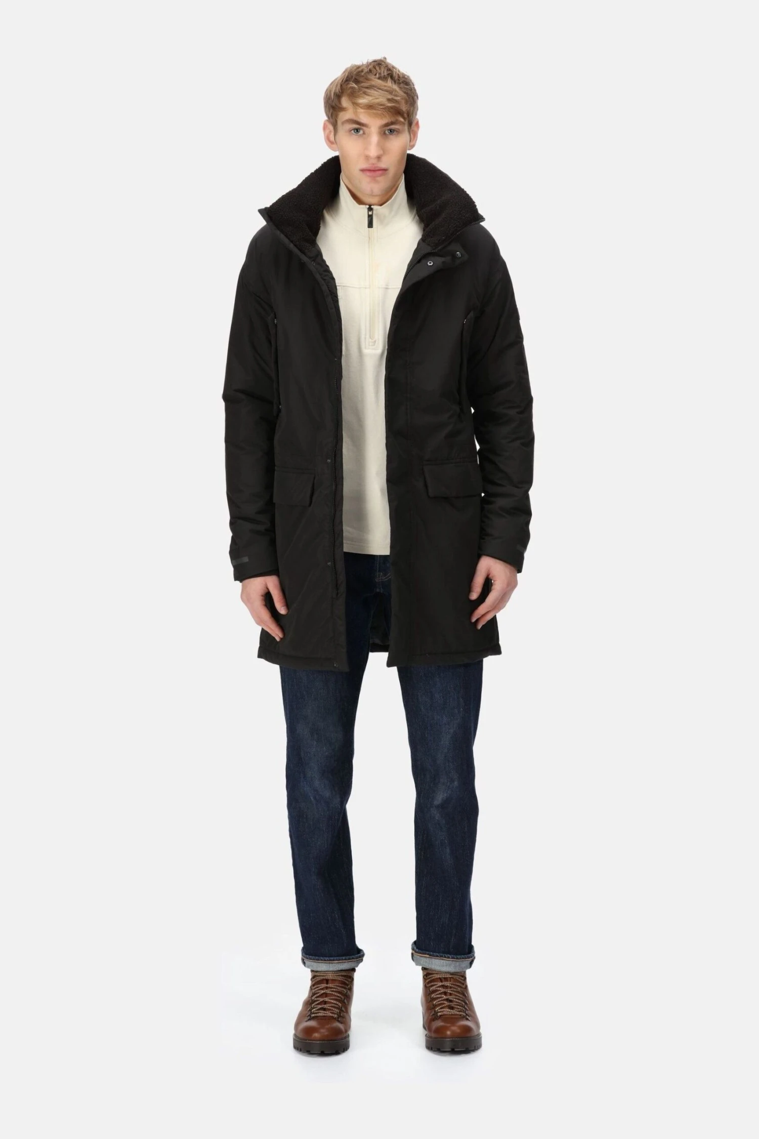 Regatta Tavaris Longline Waterproof Insulated Black Jacket - Image 3