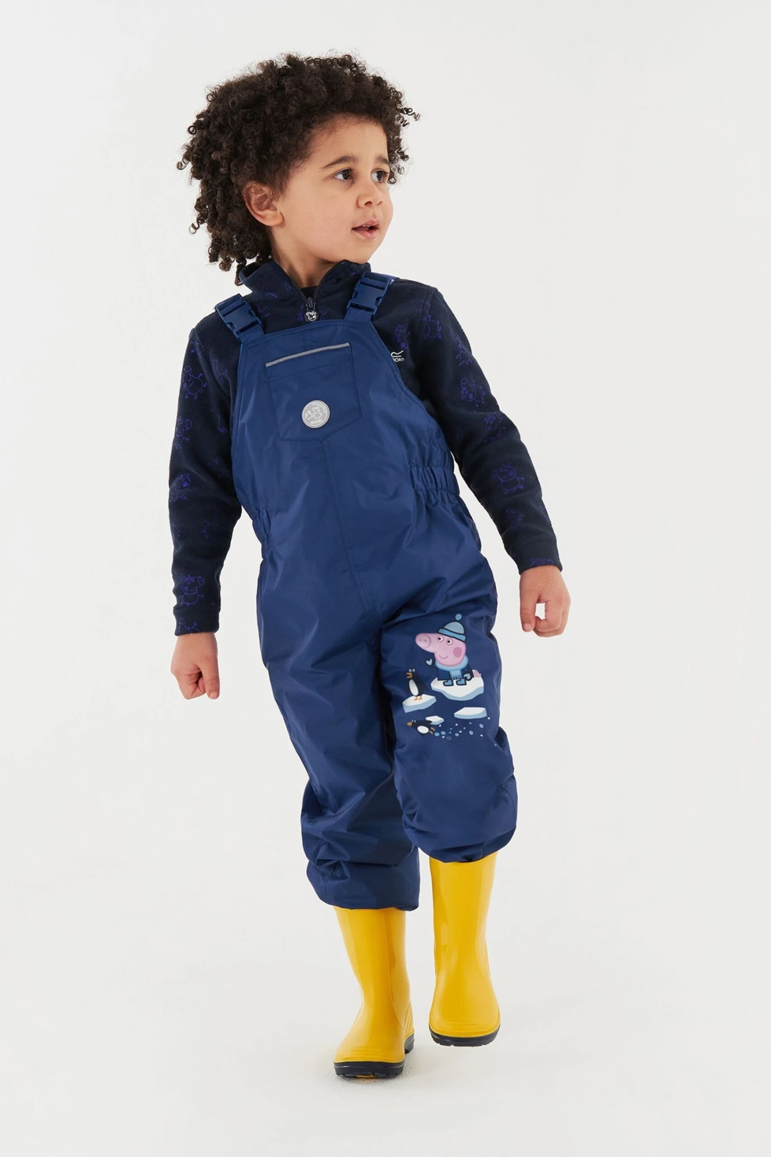 Regatta Blue Peppa Pig Lined Waterproof Dungarees - Image 2