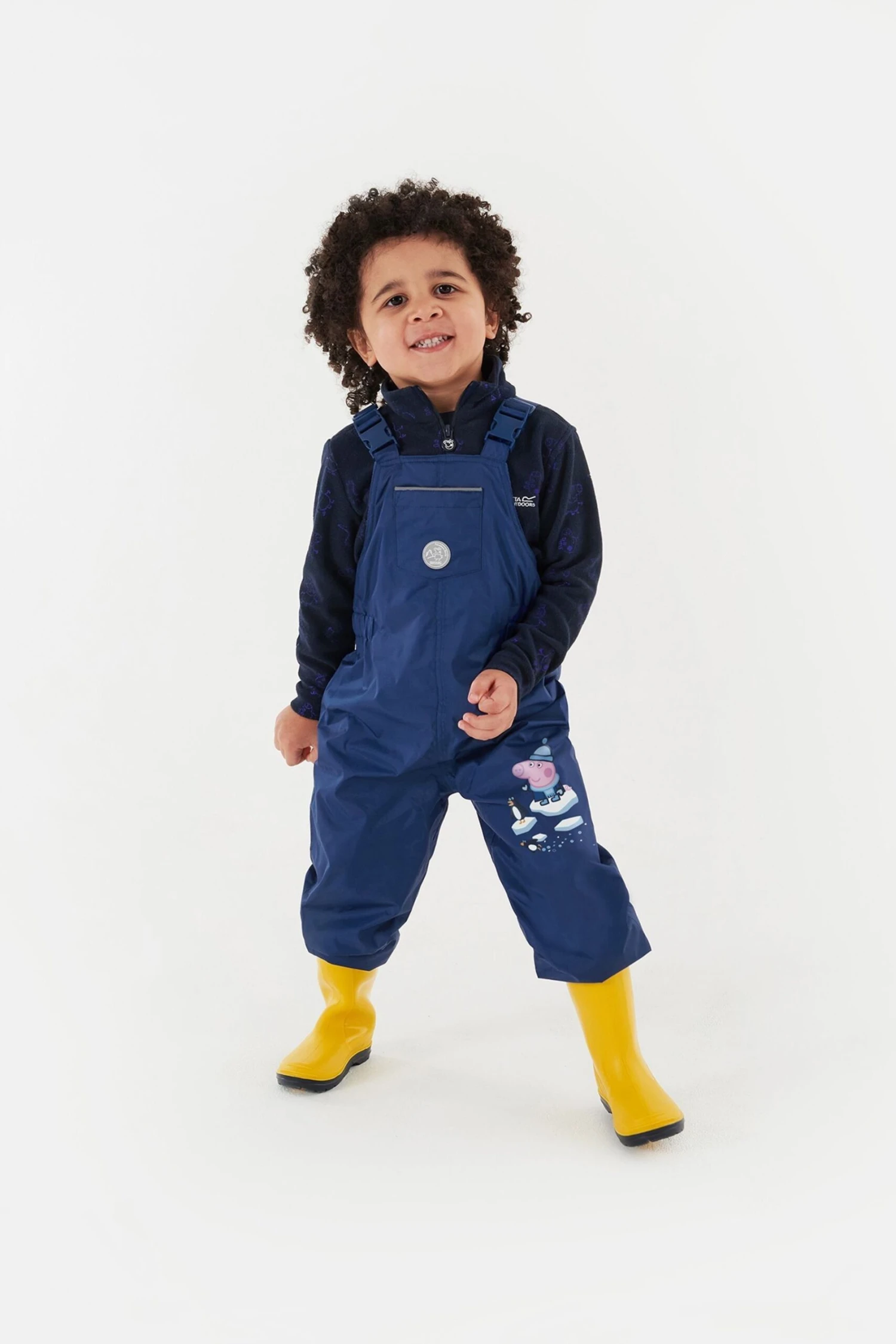 Regatta Blue Peppa Pig Lined Waterproof Dungarees - Image 3