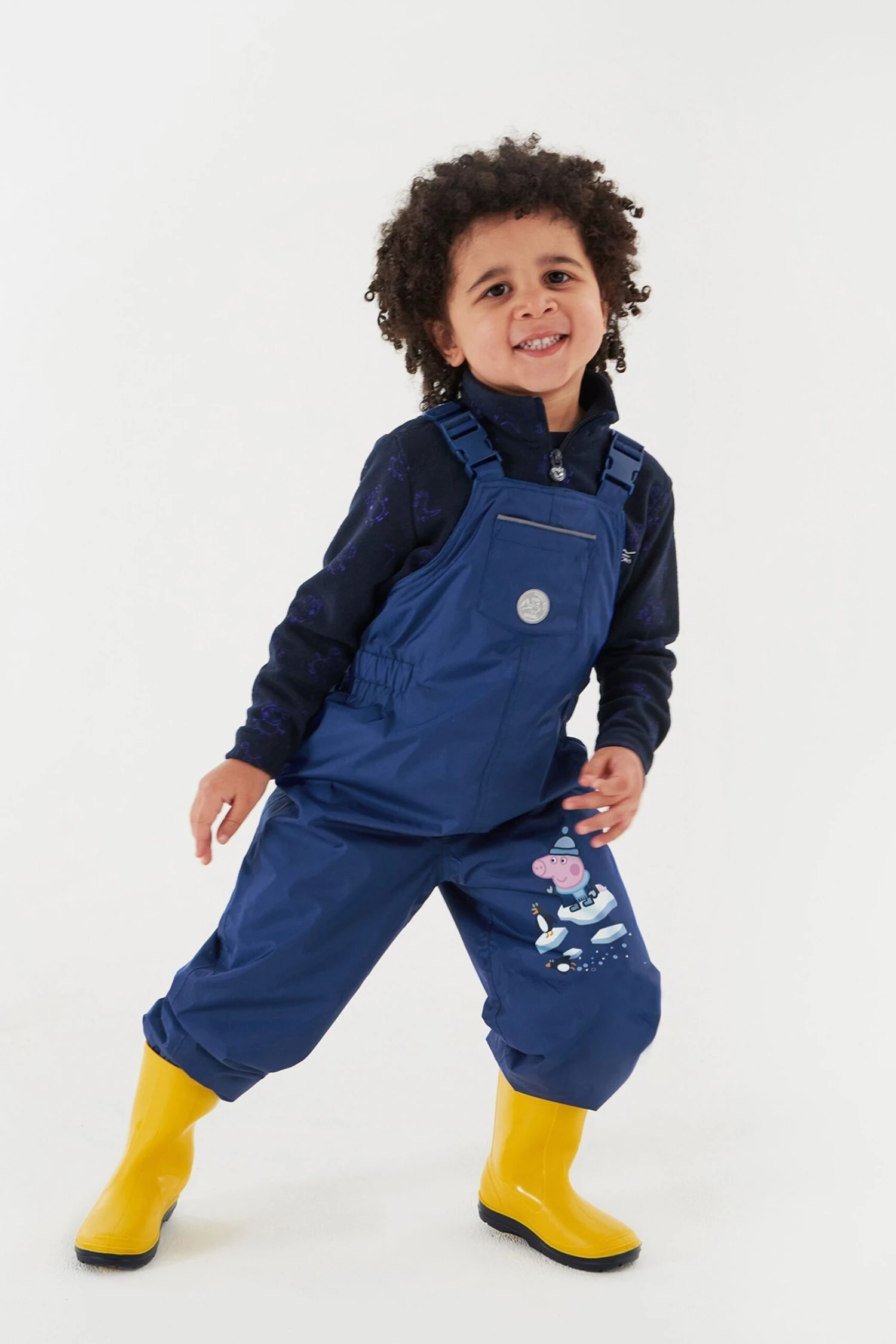 Regatta Blue Peppa Pig Lined Waterproof Dungarees - Image 4